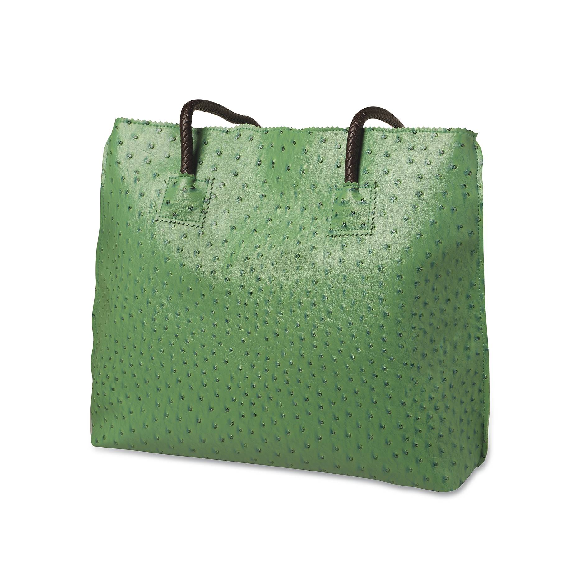 Faux Leather Ostrich Tote Bag - Signals Catalog