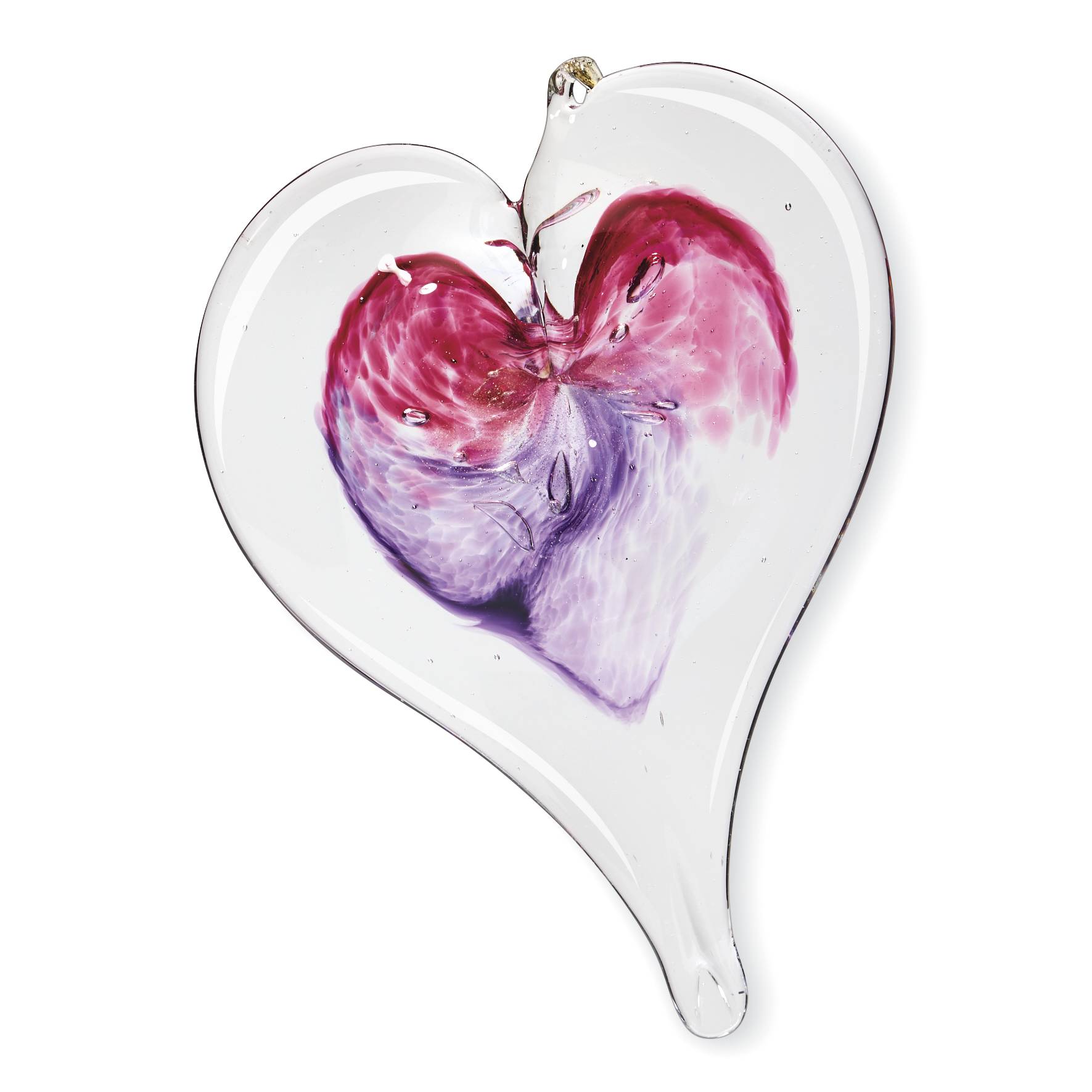 Handblown Glass Heart Suncatcher - Signals Catalog