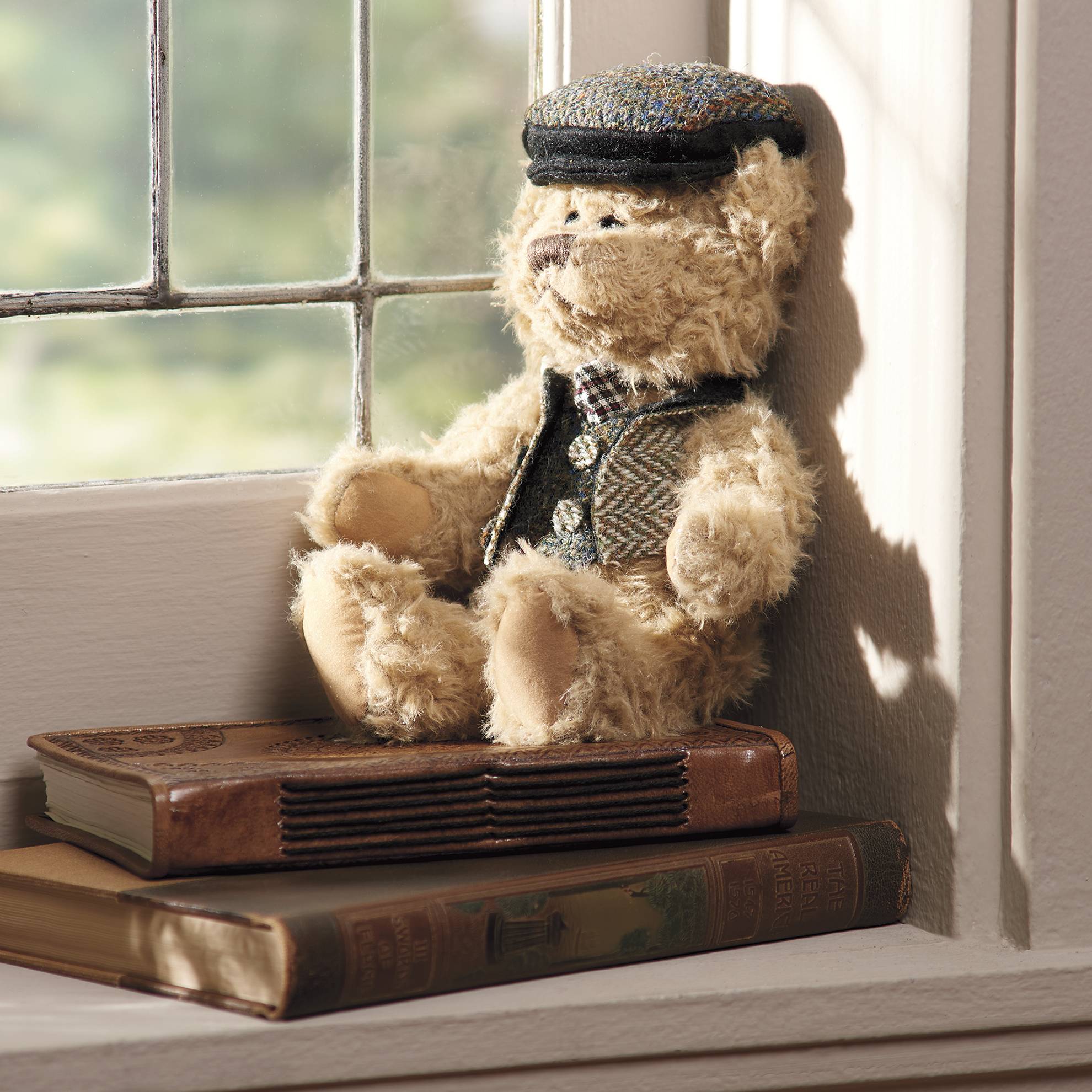Harris Tweed Teddy Bear, Jointed Arms and Legs, Neck Turns - Signals Catalog