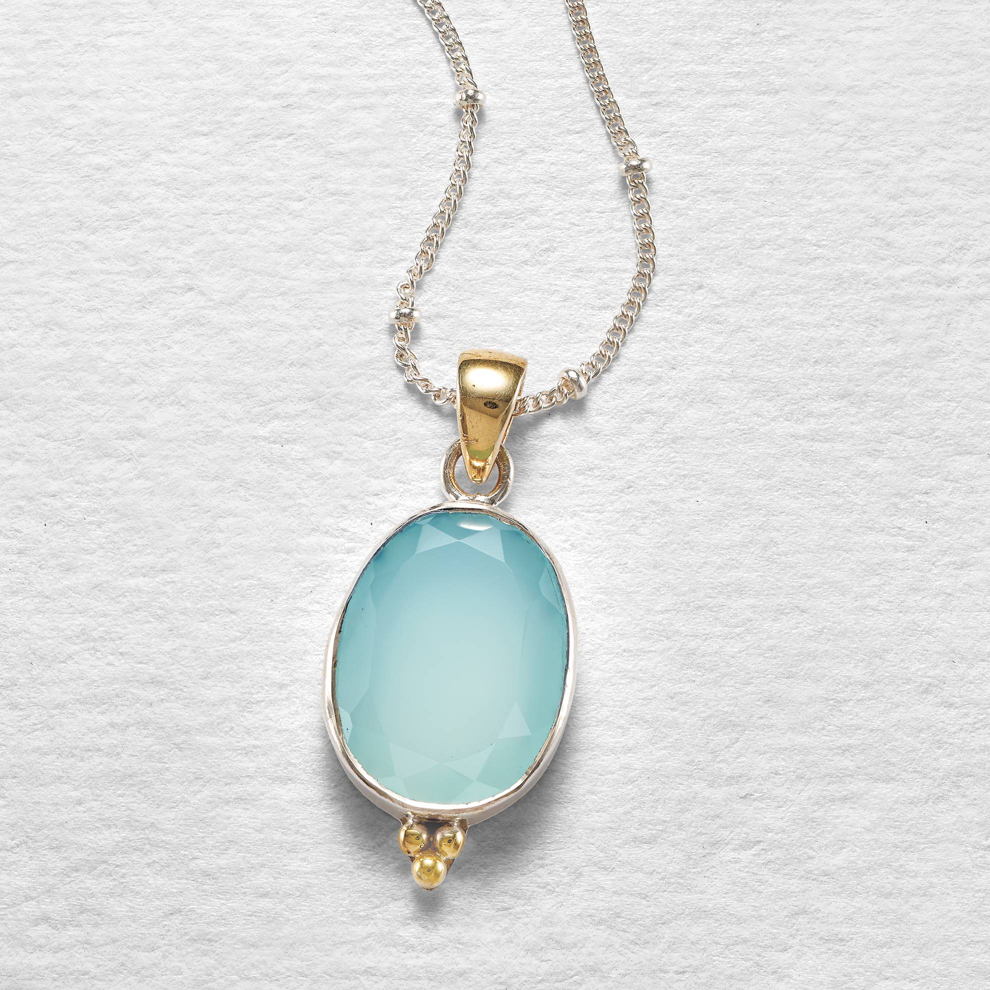 Aqua Chalcedony Pendant - Signals Catalog