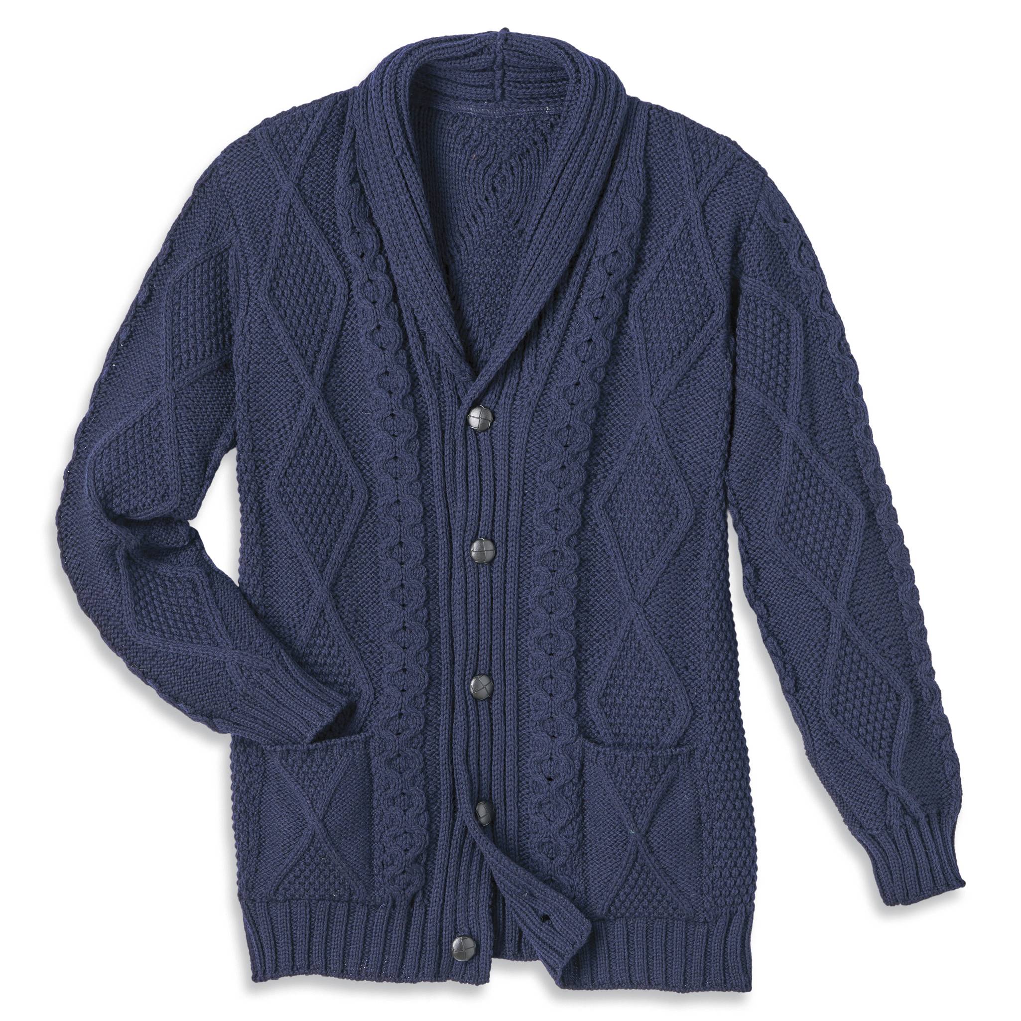 Men’s Aran Cardigan - Signals Catalog