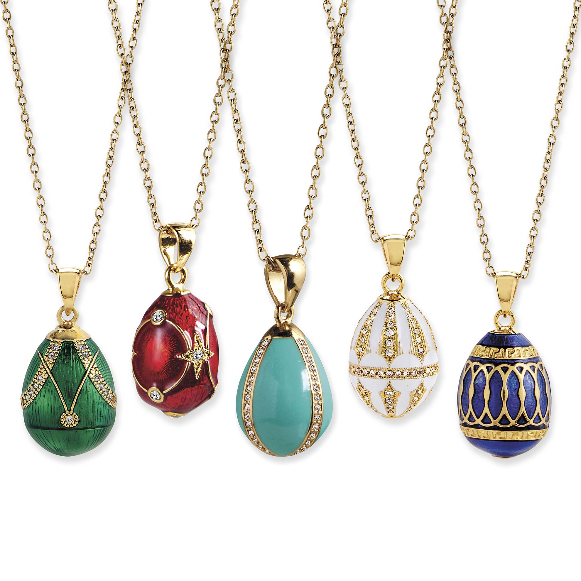 Faberge-Style Egg Necklace - Signals Catalog