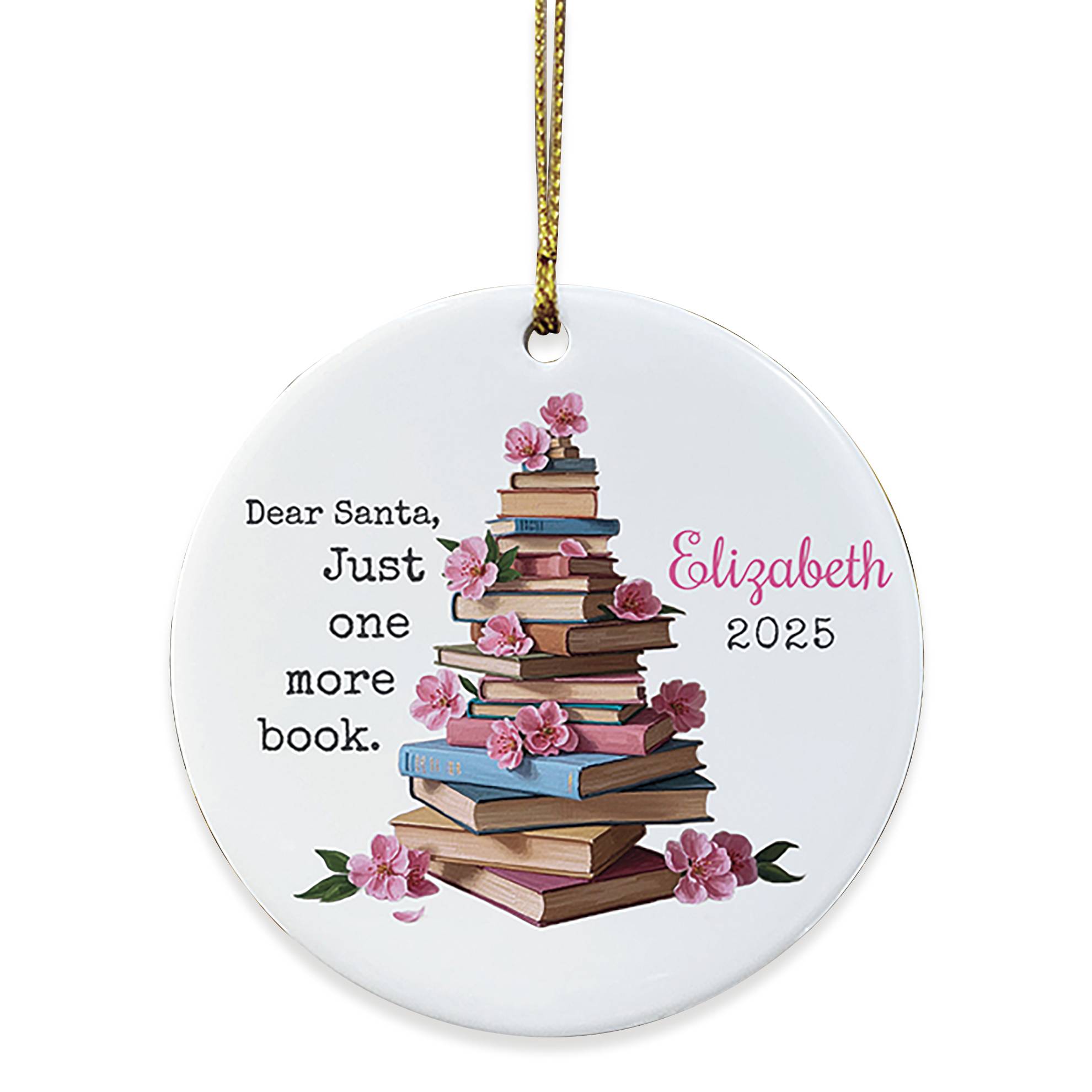 Personalized Dear Santa Tree or Flowers Ornament - Signals Catalog