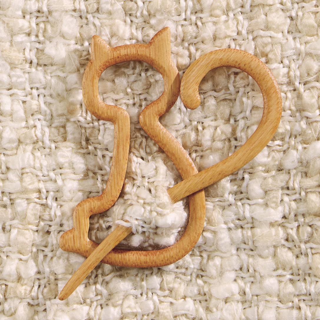 Cozy Companion Bamboo Brooch - Signals Catalog