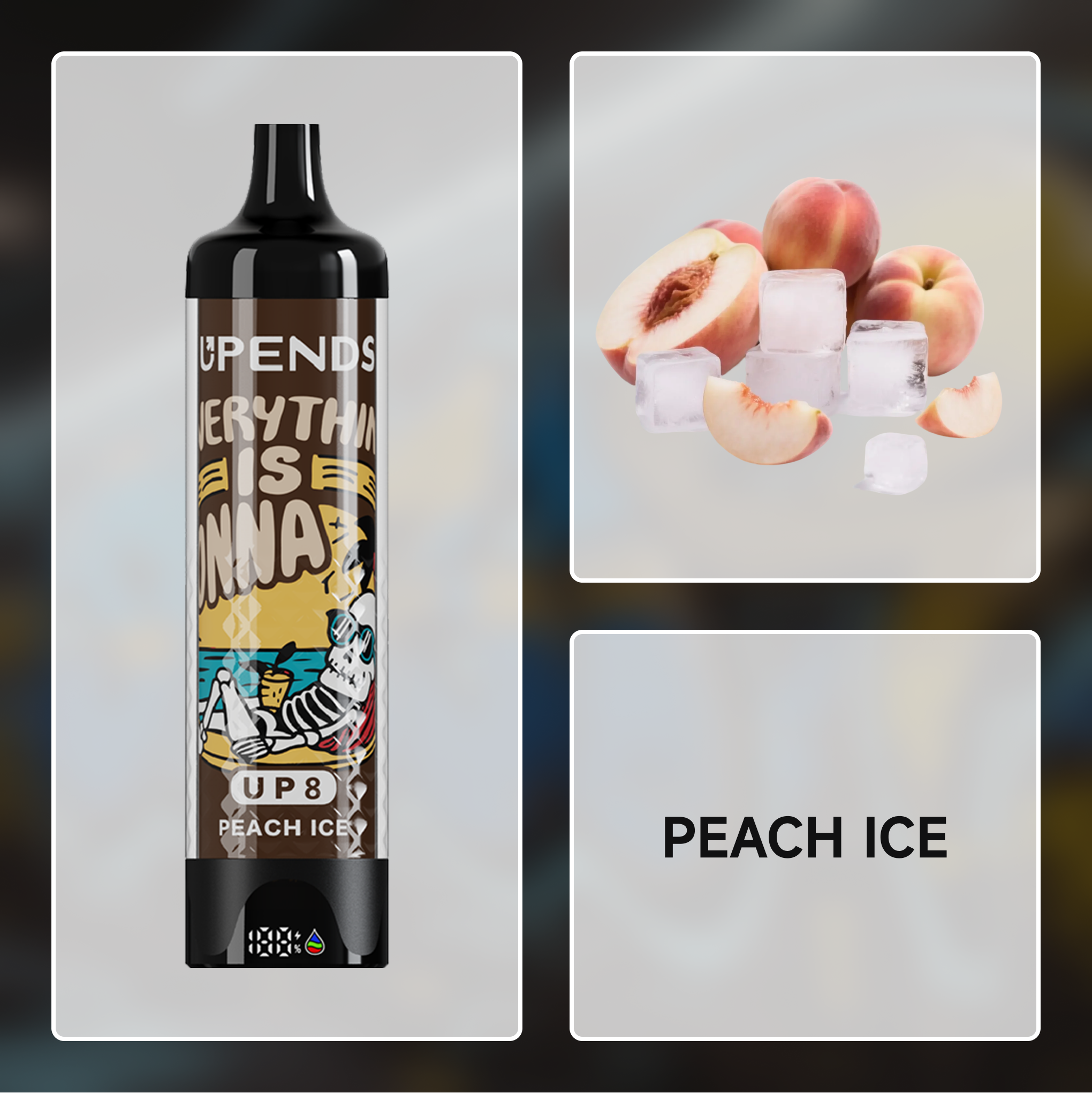 UPENDS 8-60000 PUFFS-Peach Ice