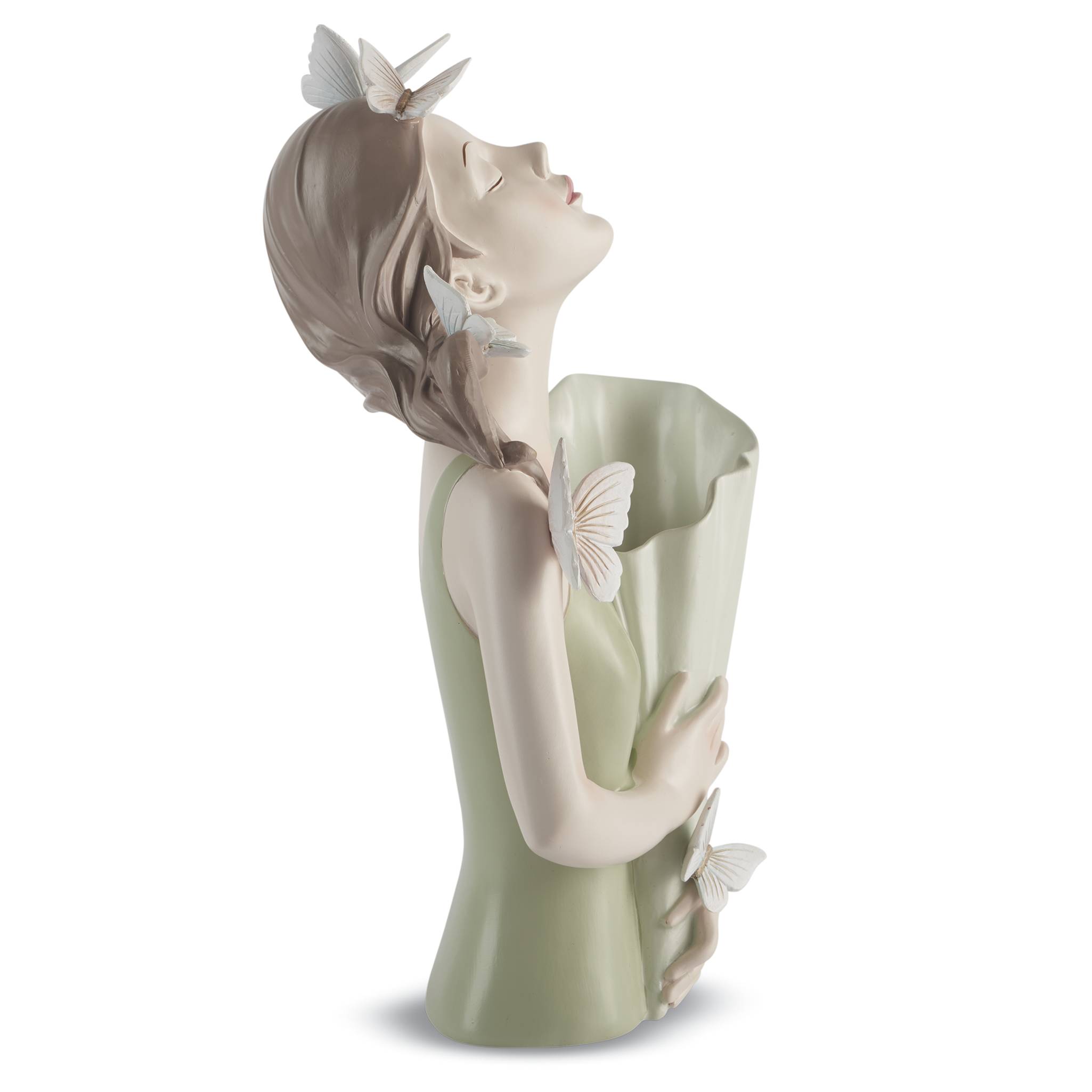 Girl with Butterflies and Vase Sculpture - Signals Catalog