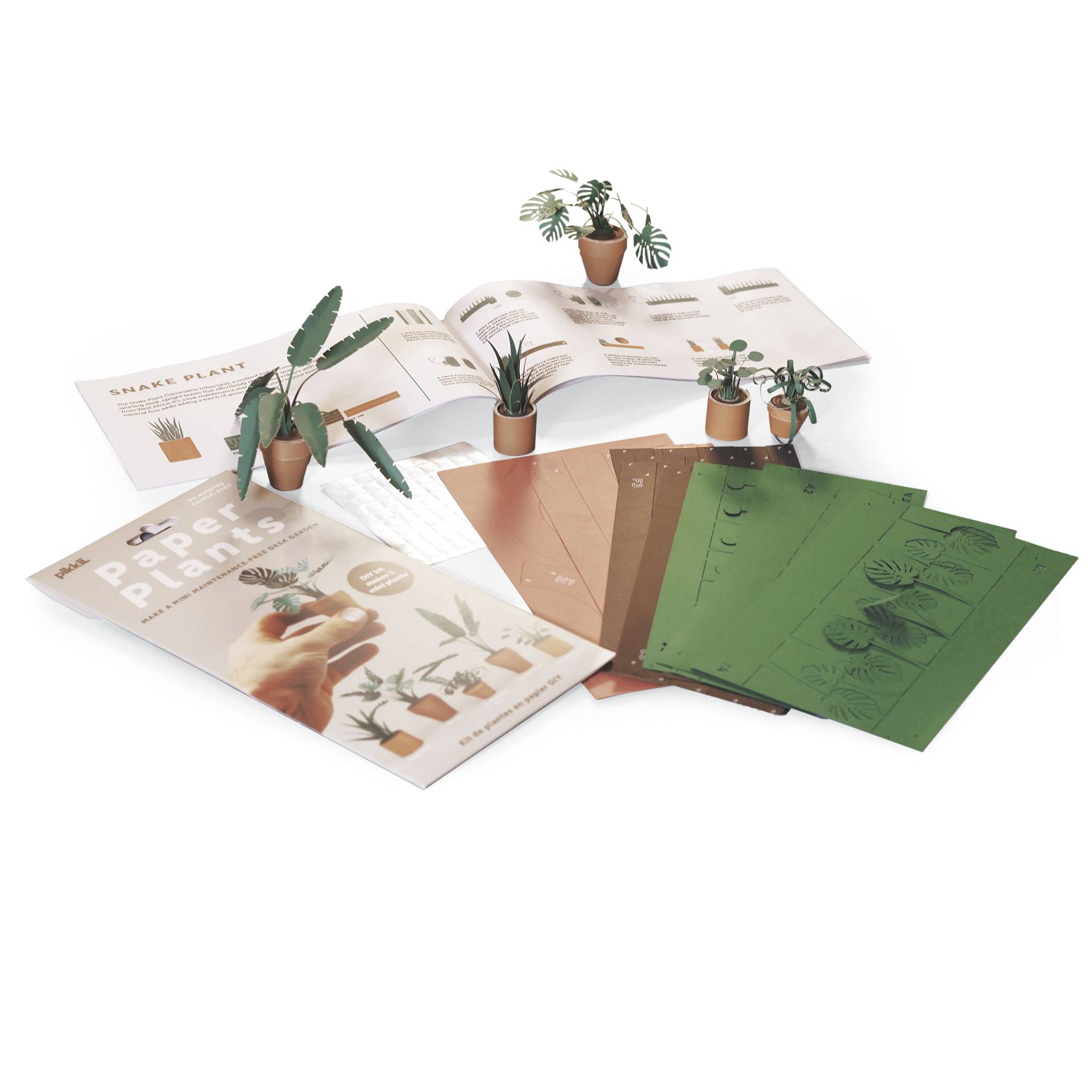 Paper Plants Origami Set, Includes 50 Sheets and an Illustrated Guide - Signals Catalog