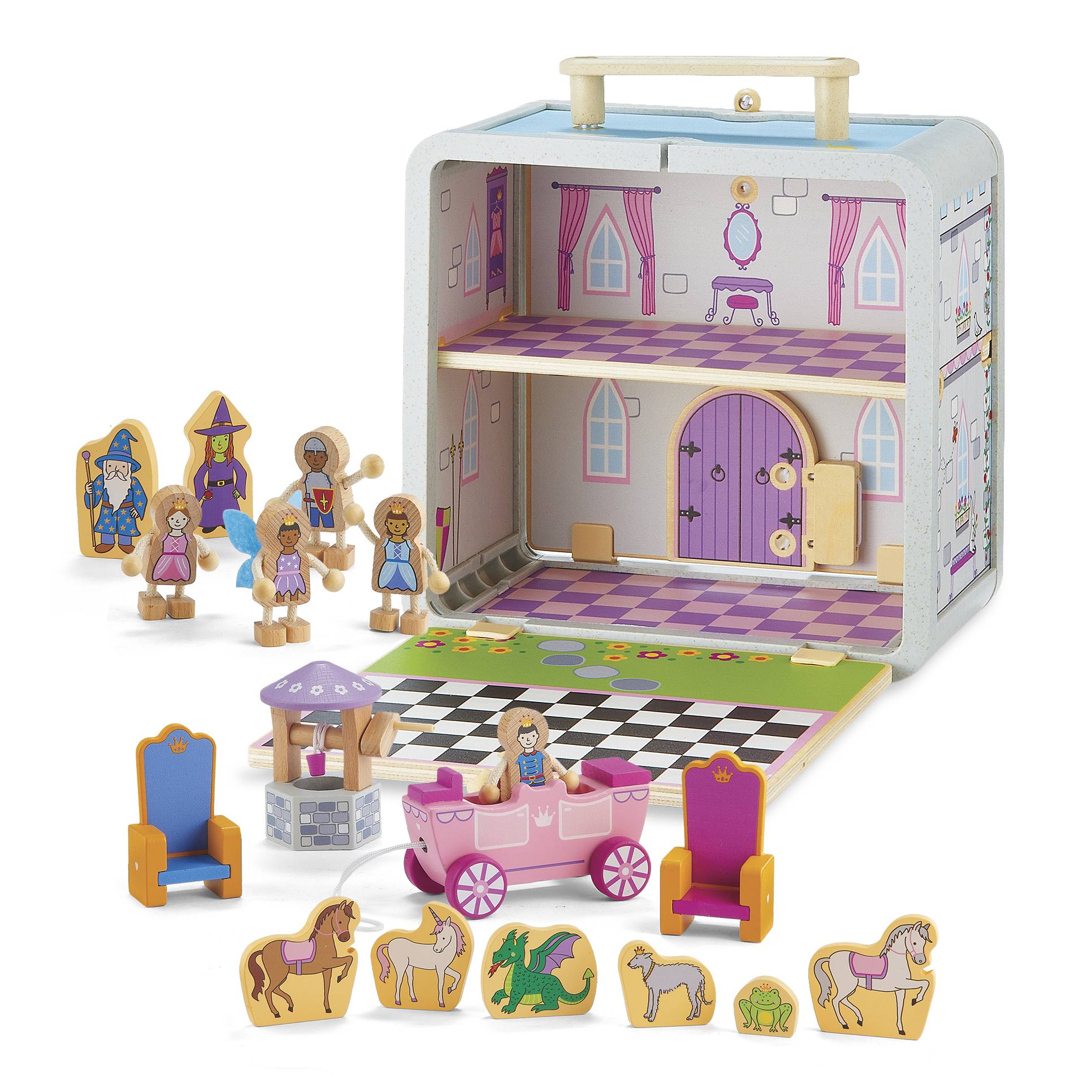 Princess Castle Imagination-on-the-Go Playset, Wooden Toys - Signals Catalog