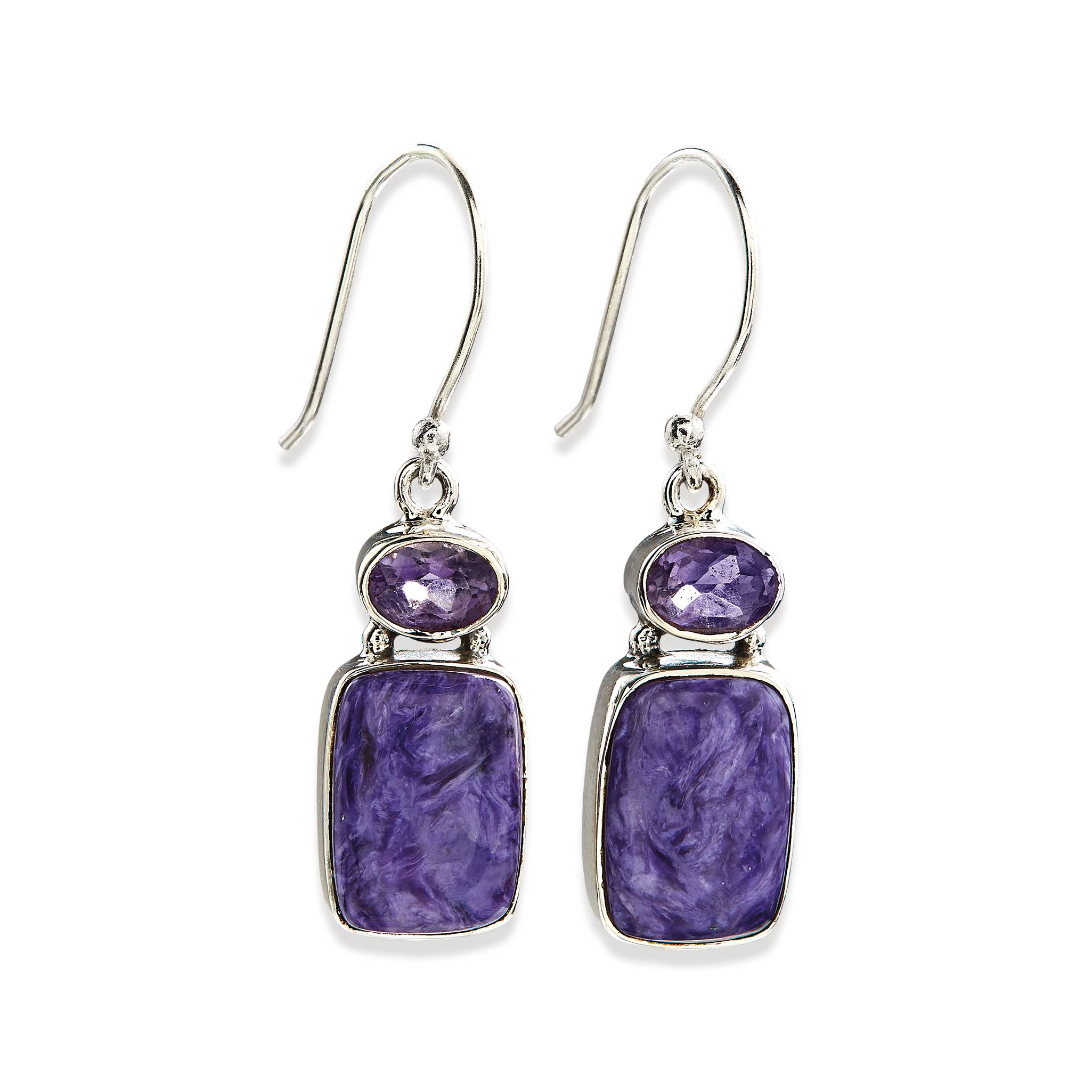 Charoite Earrings - Signals Catalog