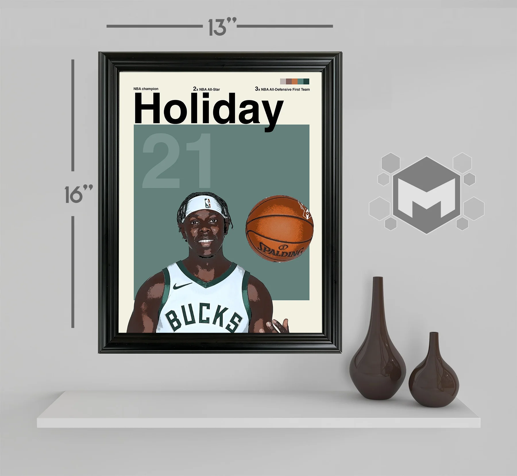Jrue Holiday Framed Sports Art Photo by Thomas Maxwell