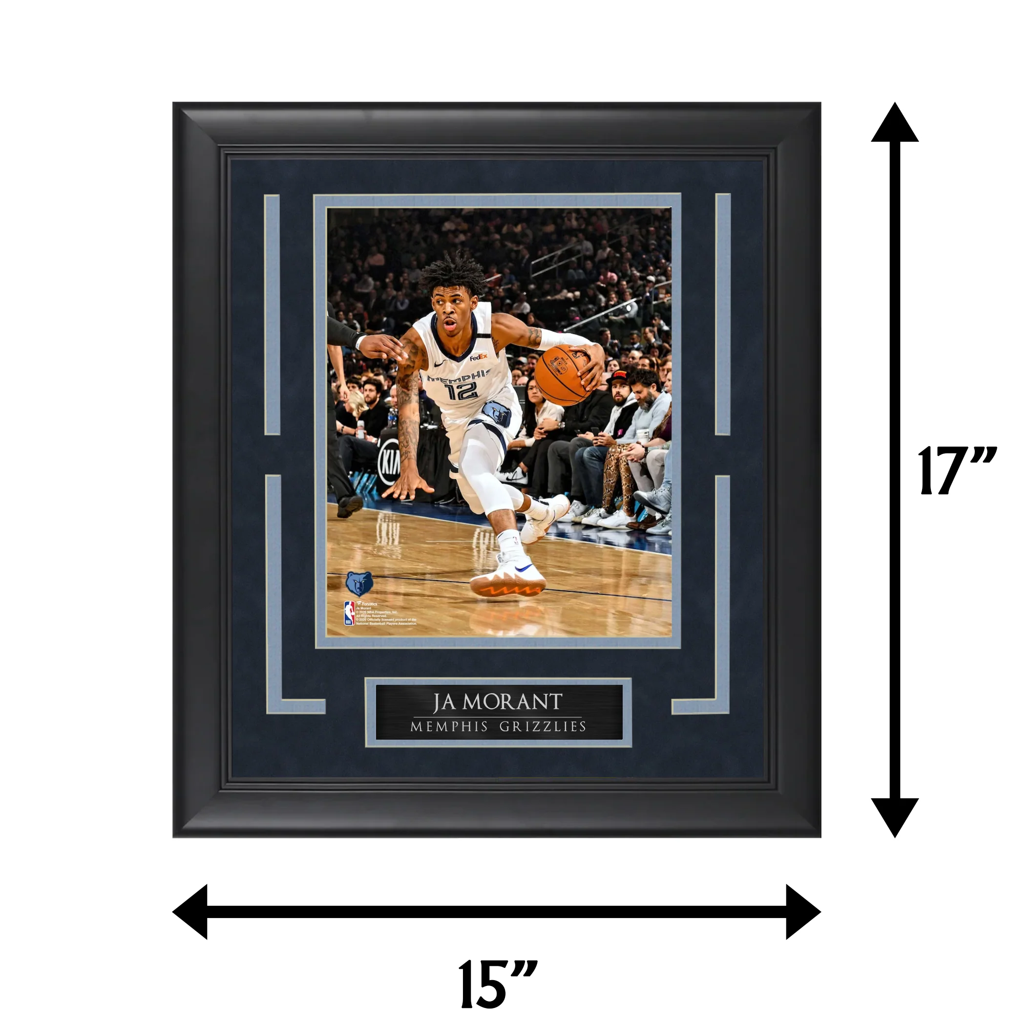Ja Morant - Grind City - Grizzlies - Framed Basketball Photo