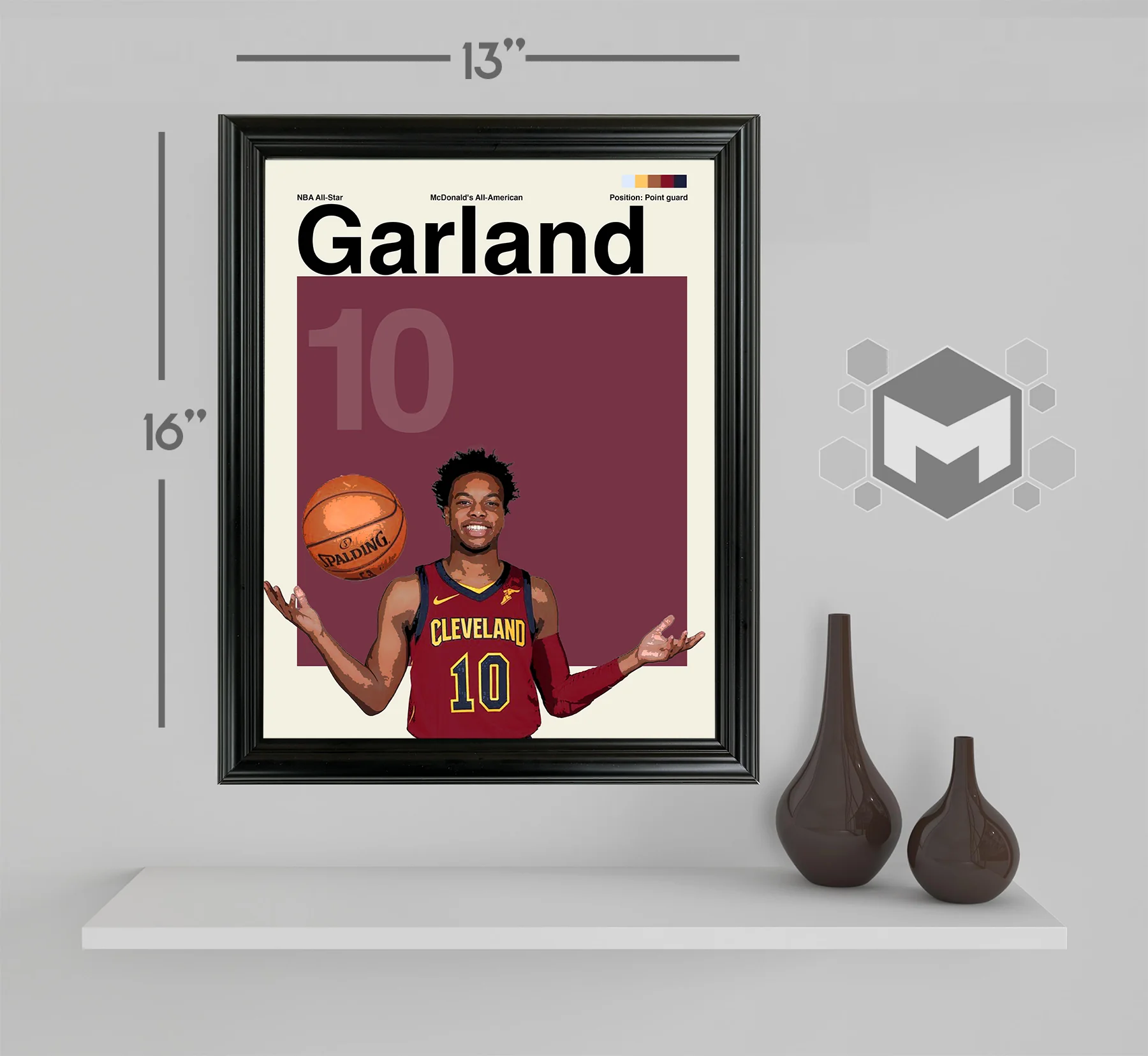 Darius Garland Framed Sports Art Photo by Thomas Maxwell
