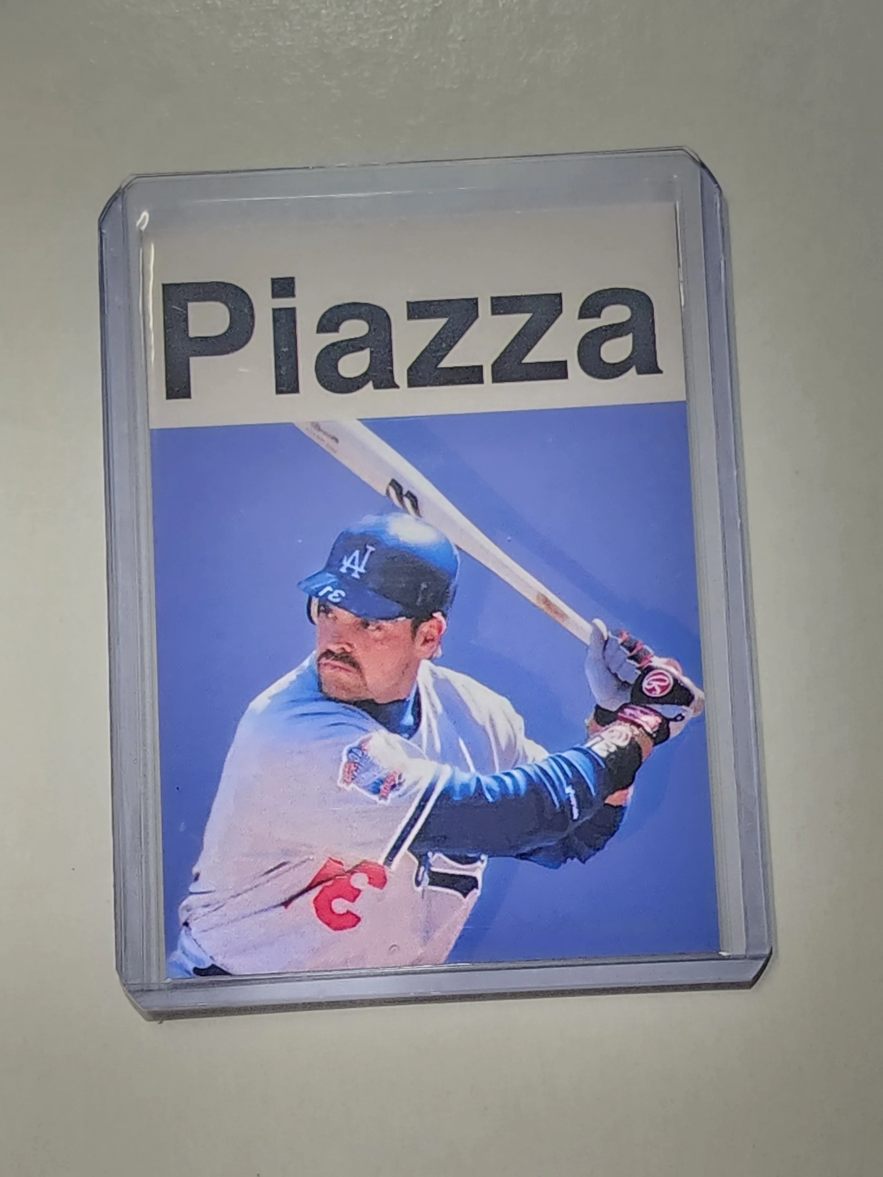 Mike Piazza Artist Signed Baseball Art Card 1/10