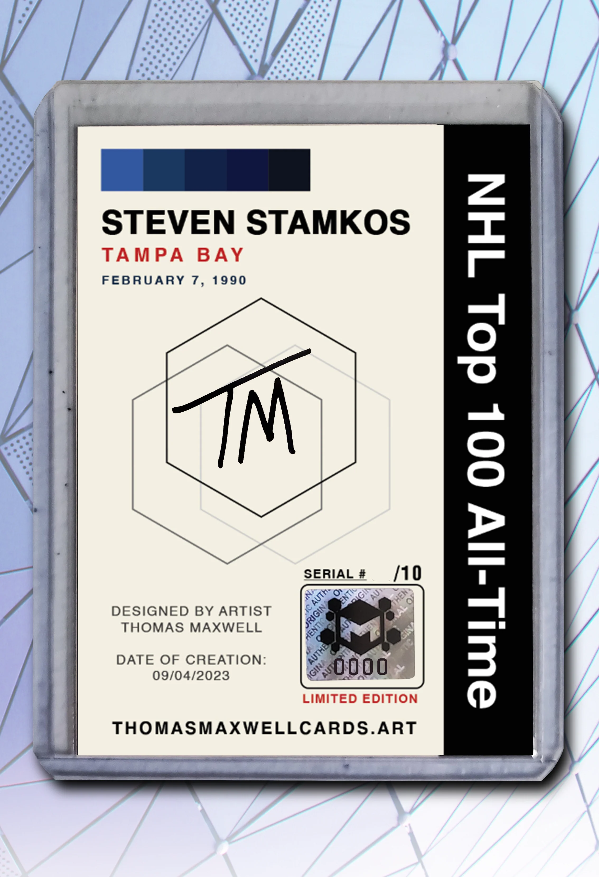 Steven Stamkos Artist Signed Hockey Art Card 2/10
