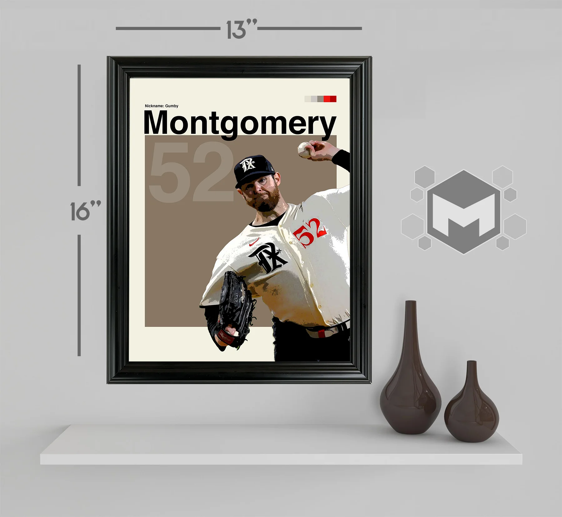 Jordan Montgomery Framed Sports Art Photo by Thomas Maxwell