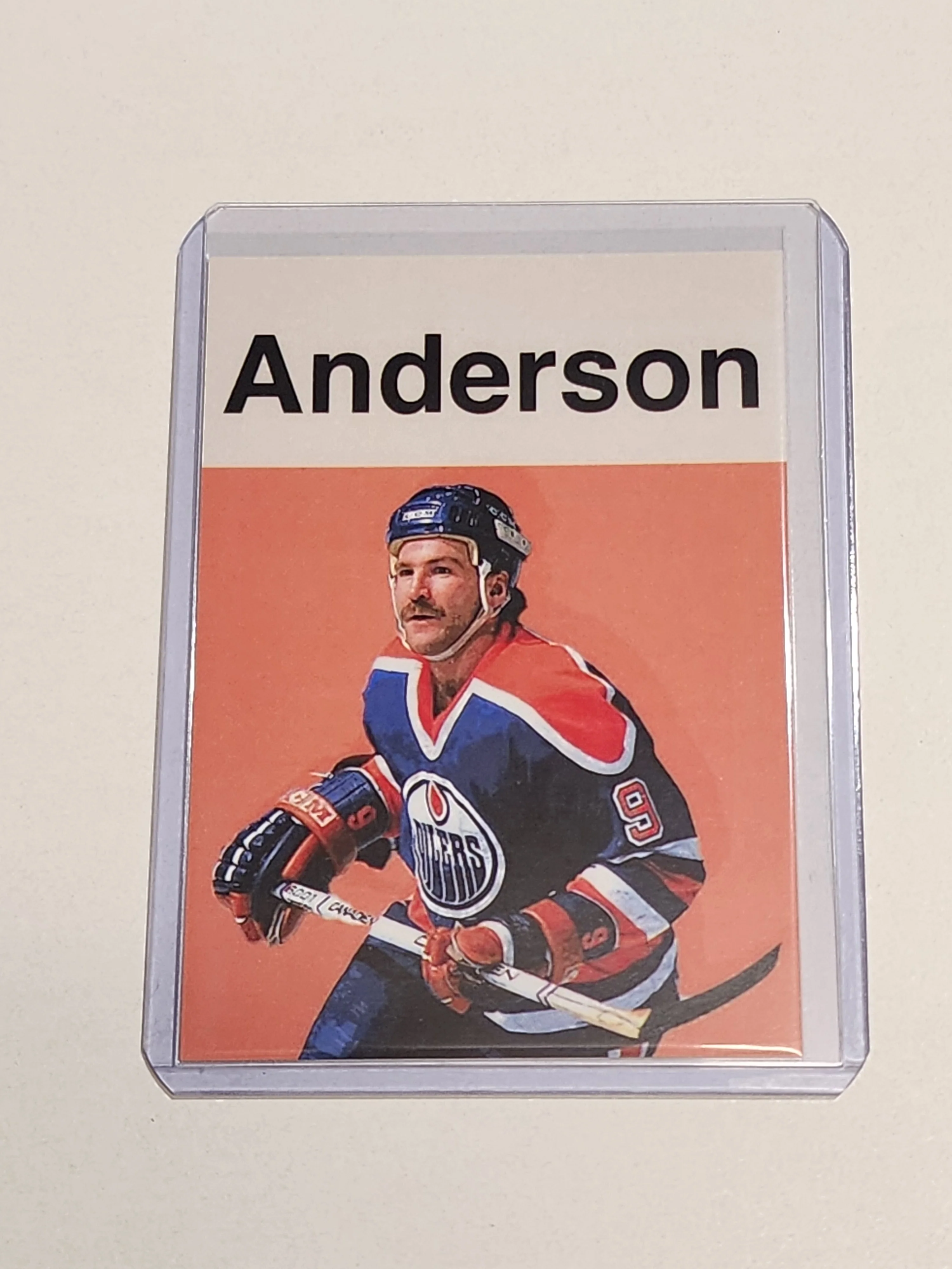 Glenn Anderson Artist Signed Hockey Art Card 1/10