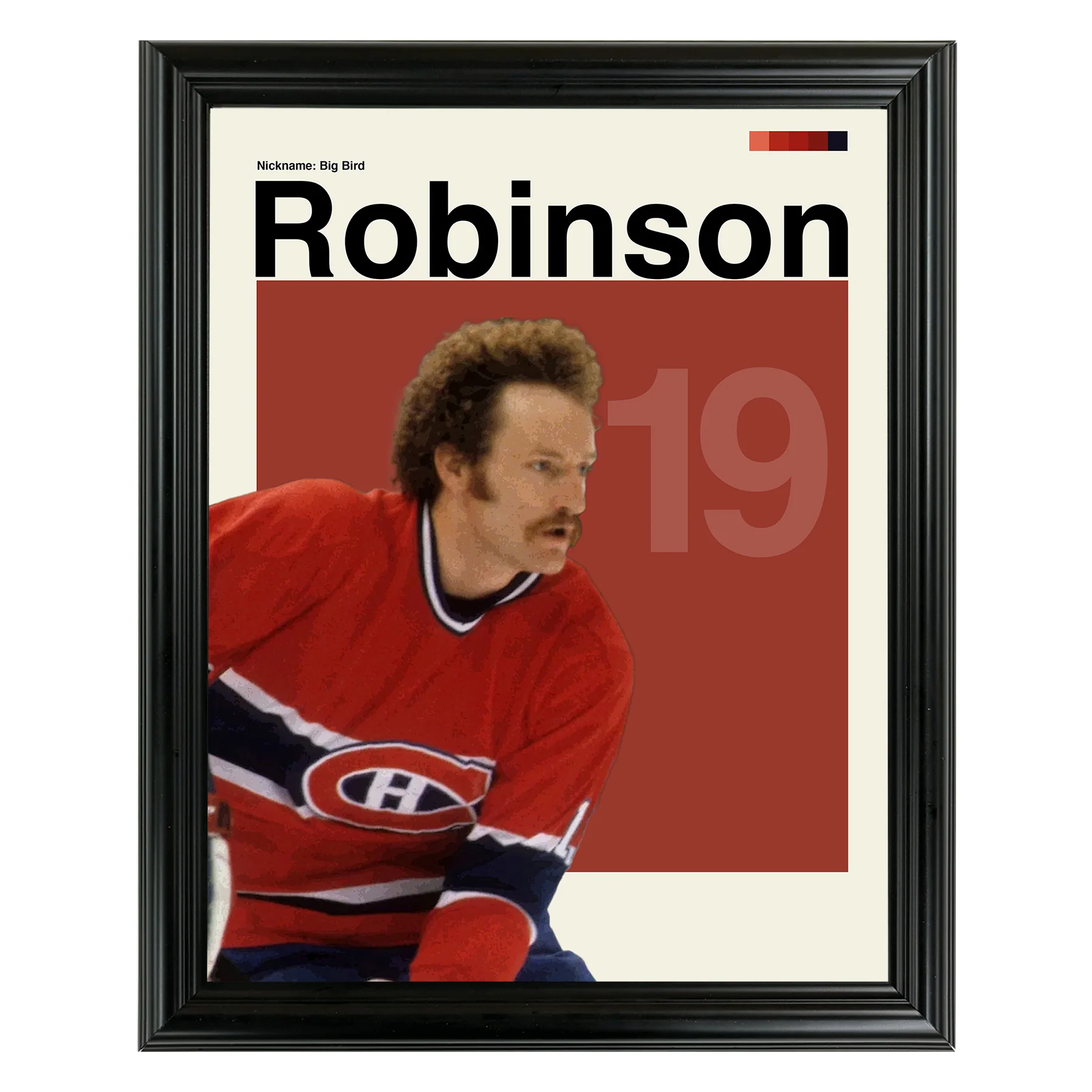 Larry Robinson Framed Sports Art Photo by Thomas Maxwell
