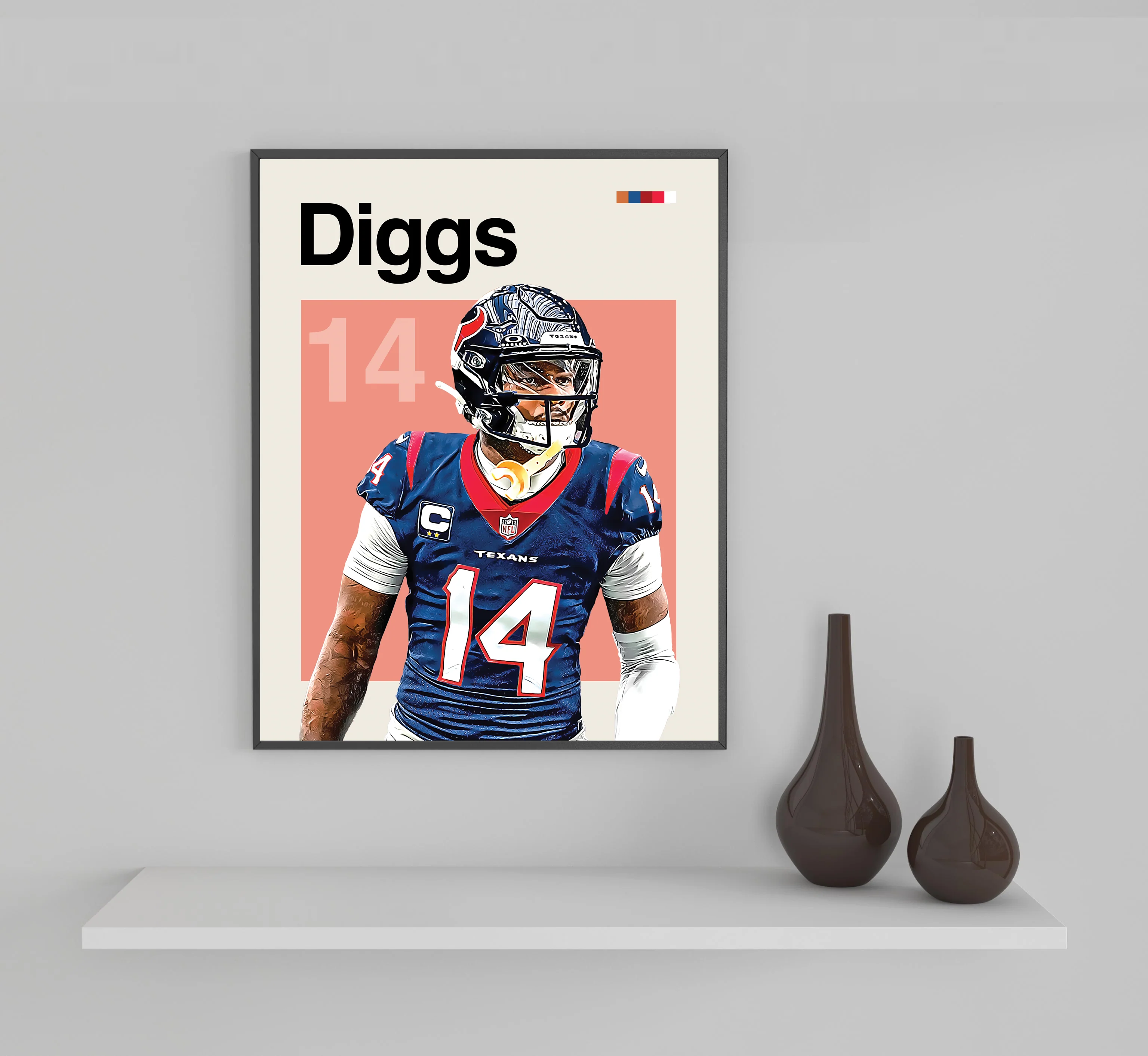 Stefon Diggs Framed Sports Art Photo by Thomas Maxwell