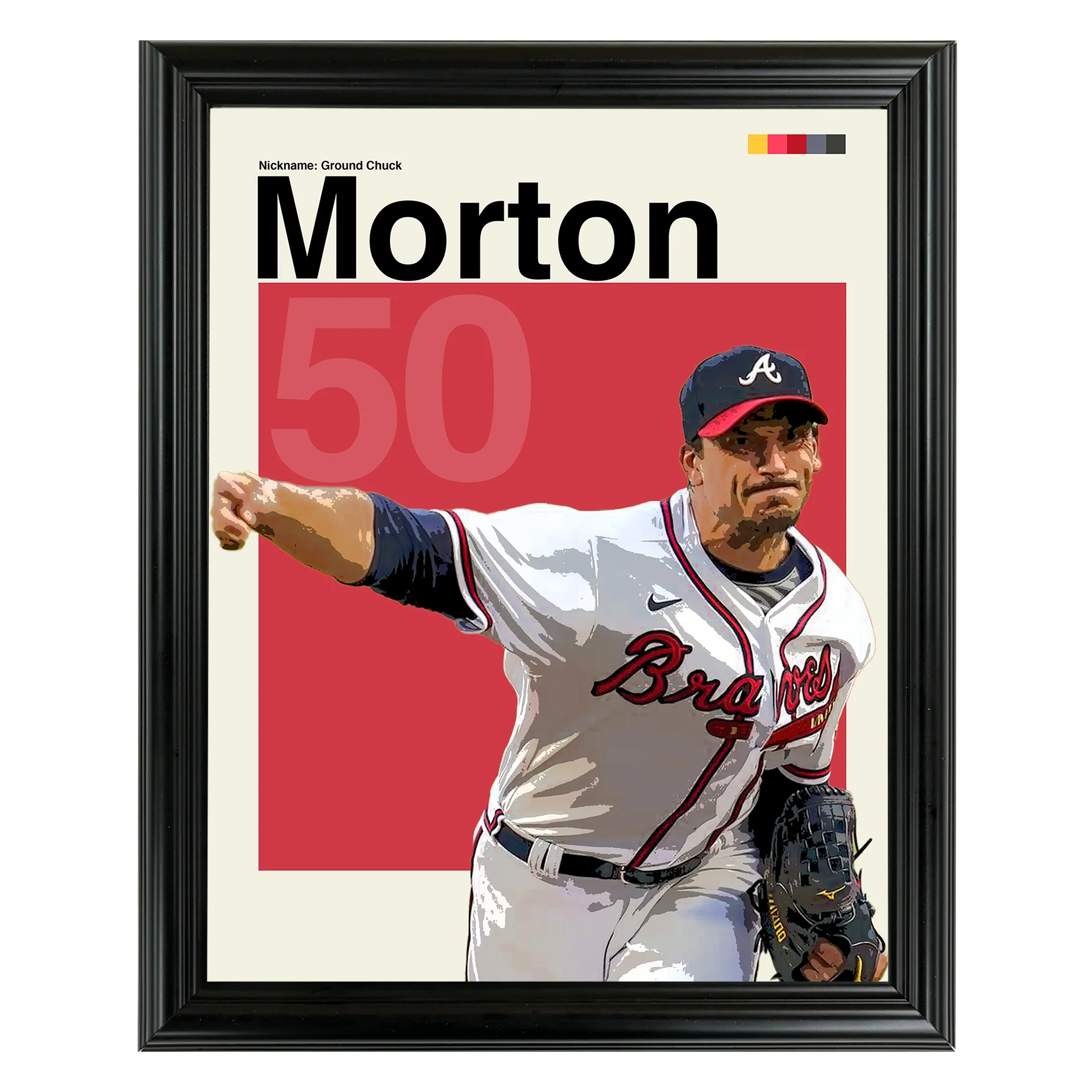 Charlie Morton Framed Sports Art Photo by Thomas Maxwell