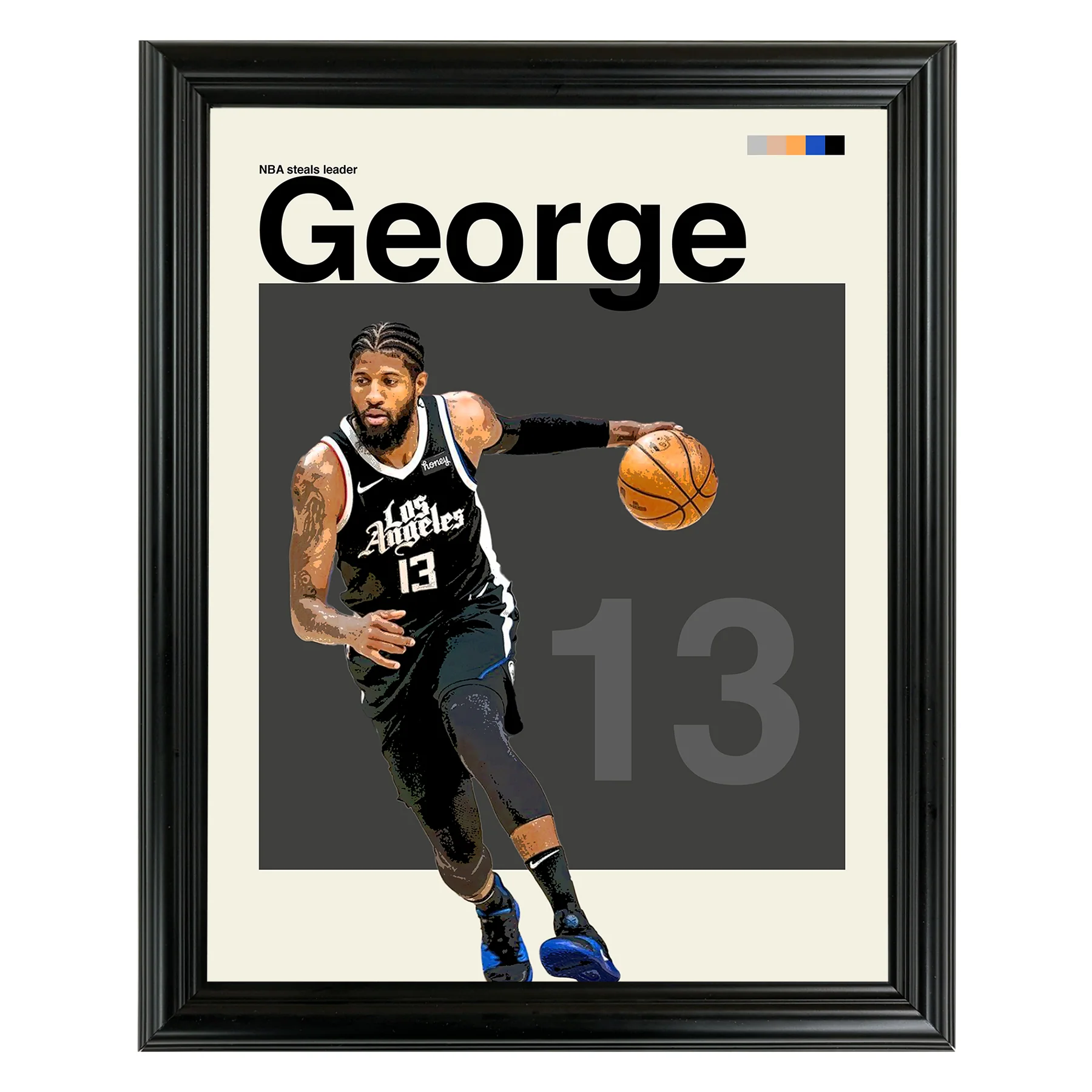 Paul George Framed Sports Art Photo by Thomas Maxwell