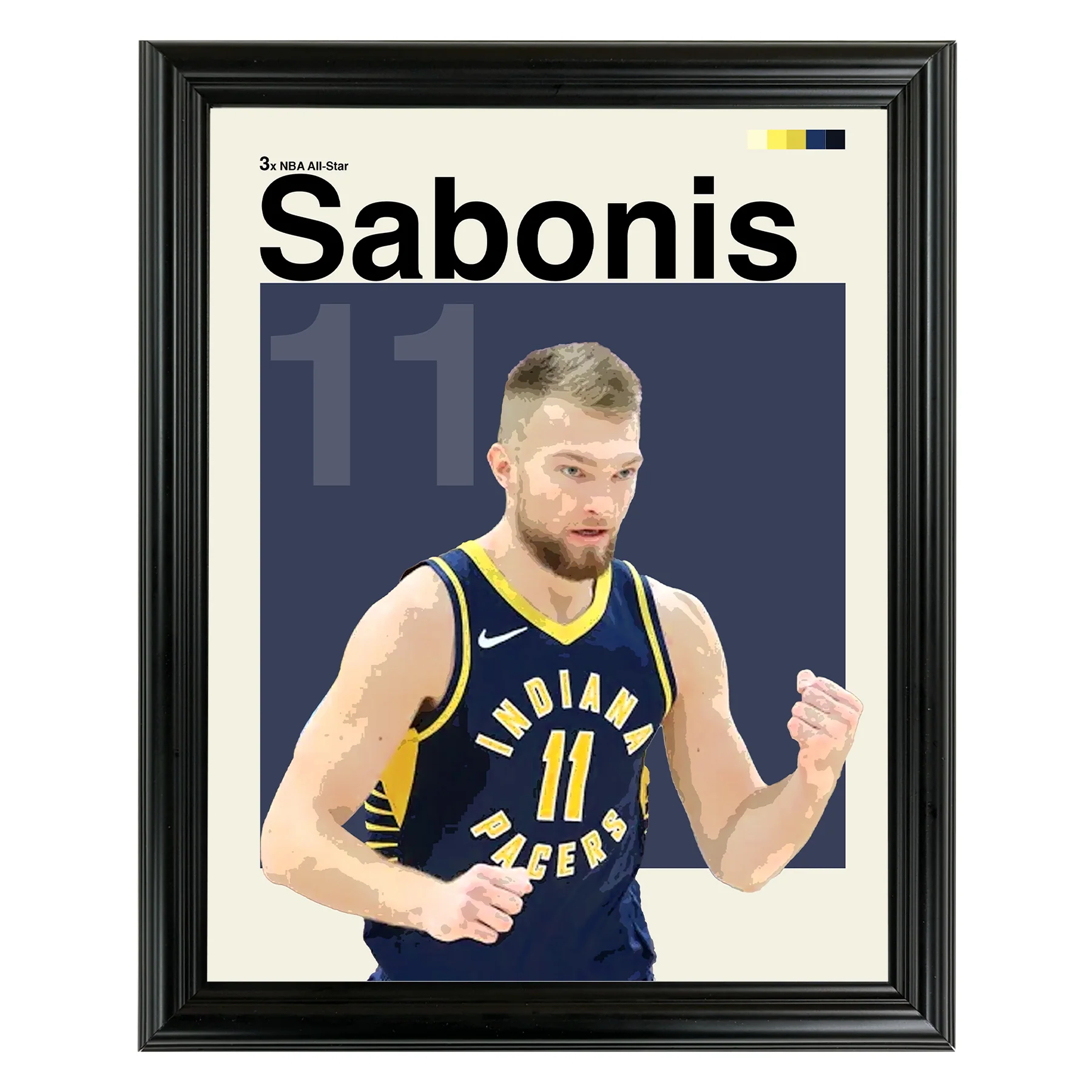 Domantas Sabonis Framed Sports Art Photo by Thomas Maxwell