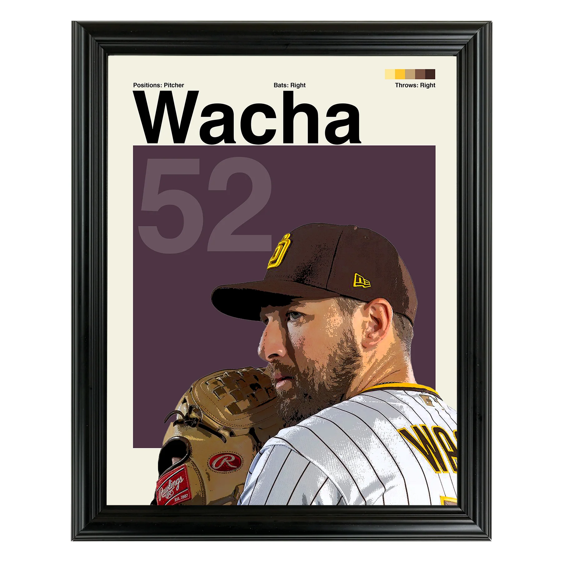 Michael Wacha Framed Sports Art Photo by Thomas Maxwell