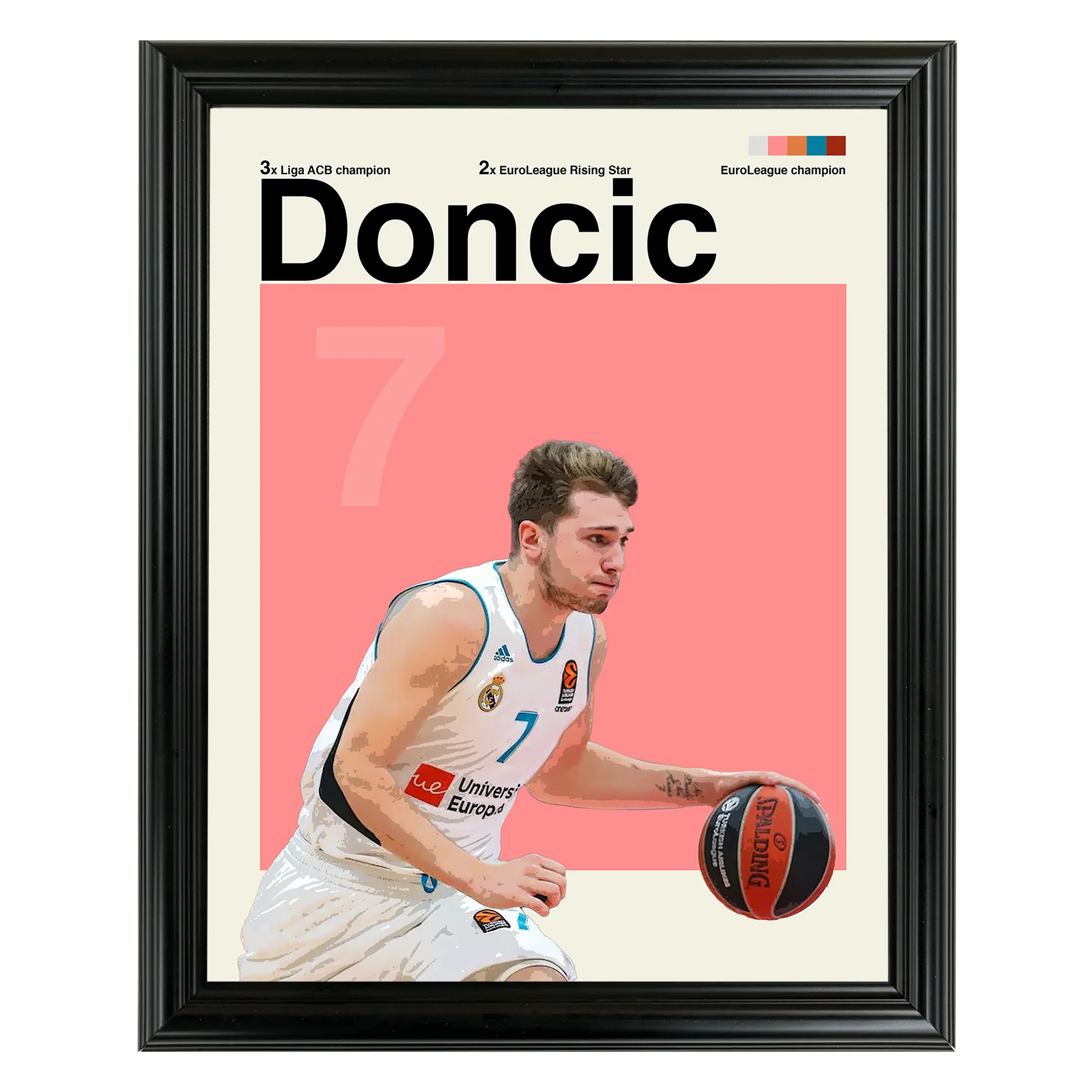 Luka Doncic Framed Sports Art Photo by Thomas Maxwell
