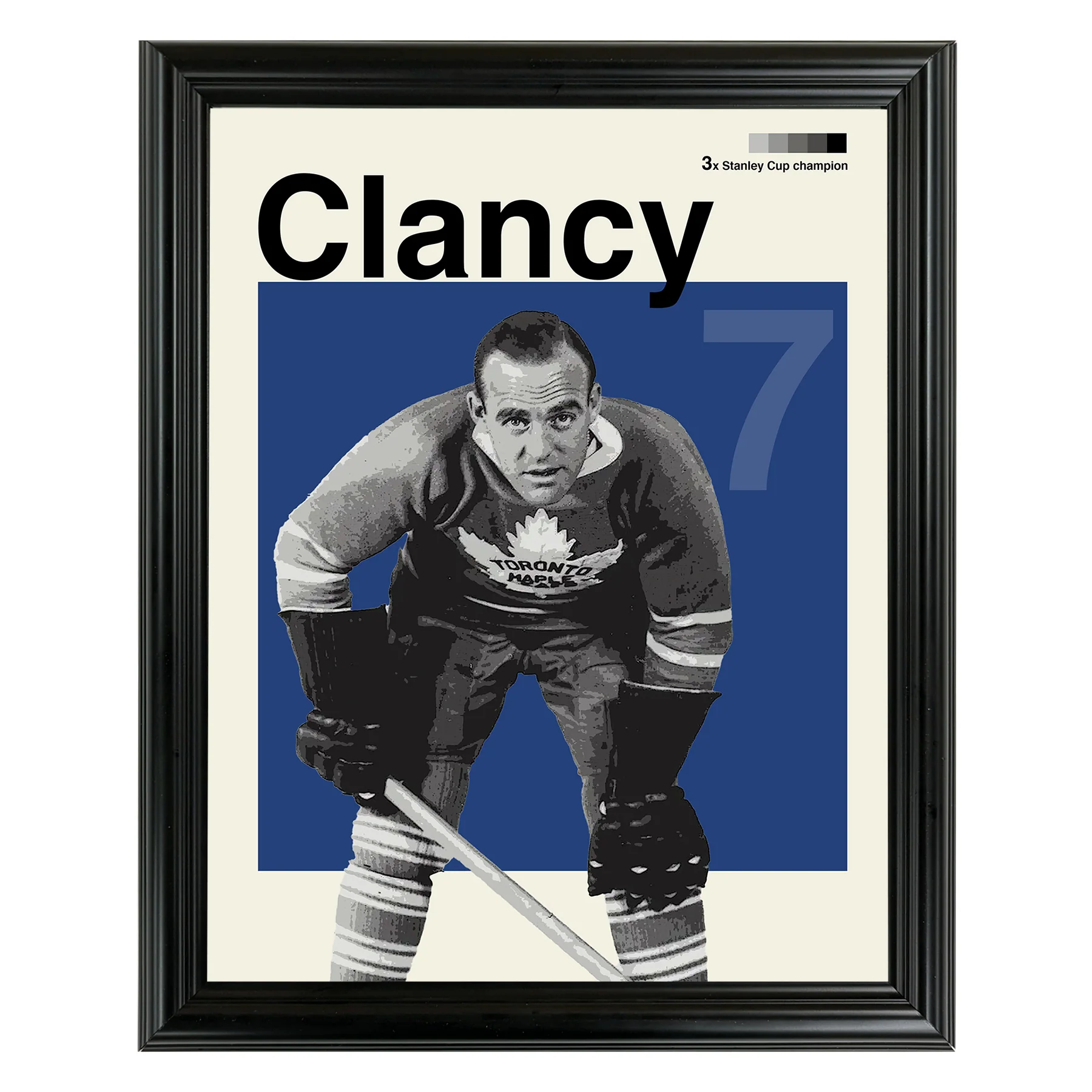 King Clancy Framed Sports Art Photo by Thomas Maxwell