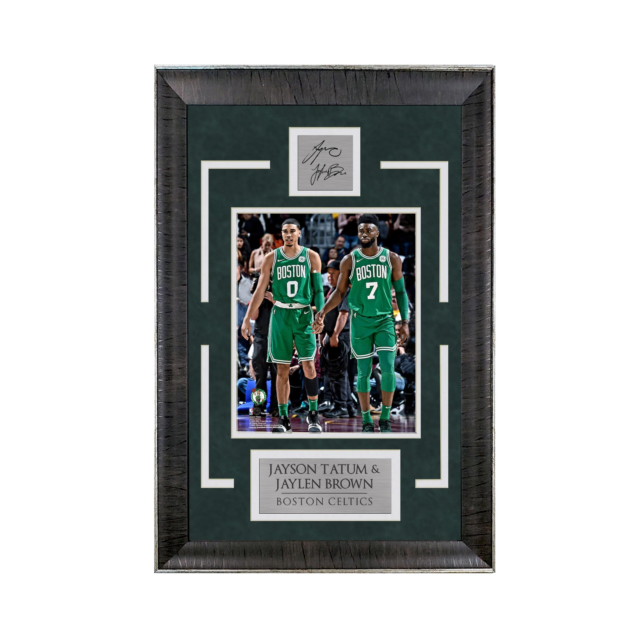 Jayson Tatum and Jaylen Brown - Irish Connection - Sports Deluxe | 16 x 23 - Framed Basketball Photo