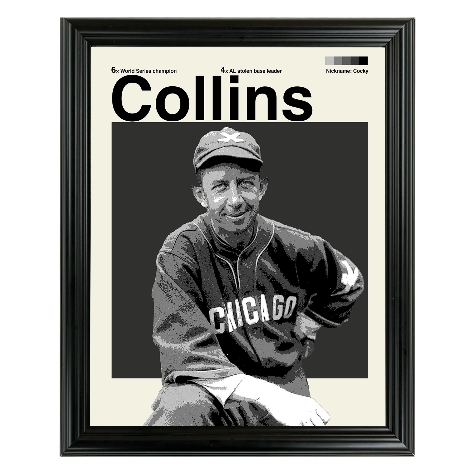 Eddie Collins Framed Sports Art Photo by Thomas Maxwell