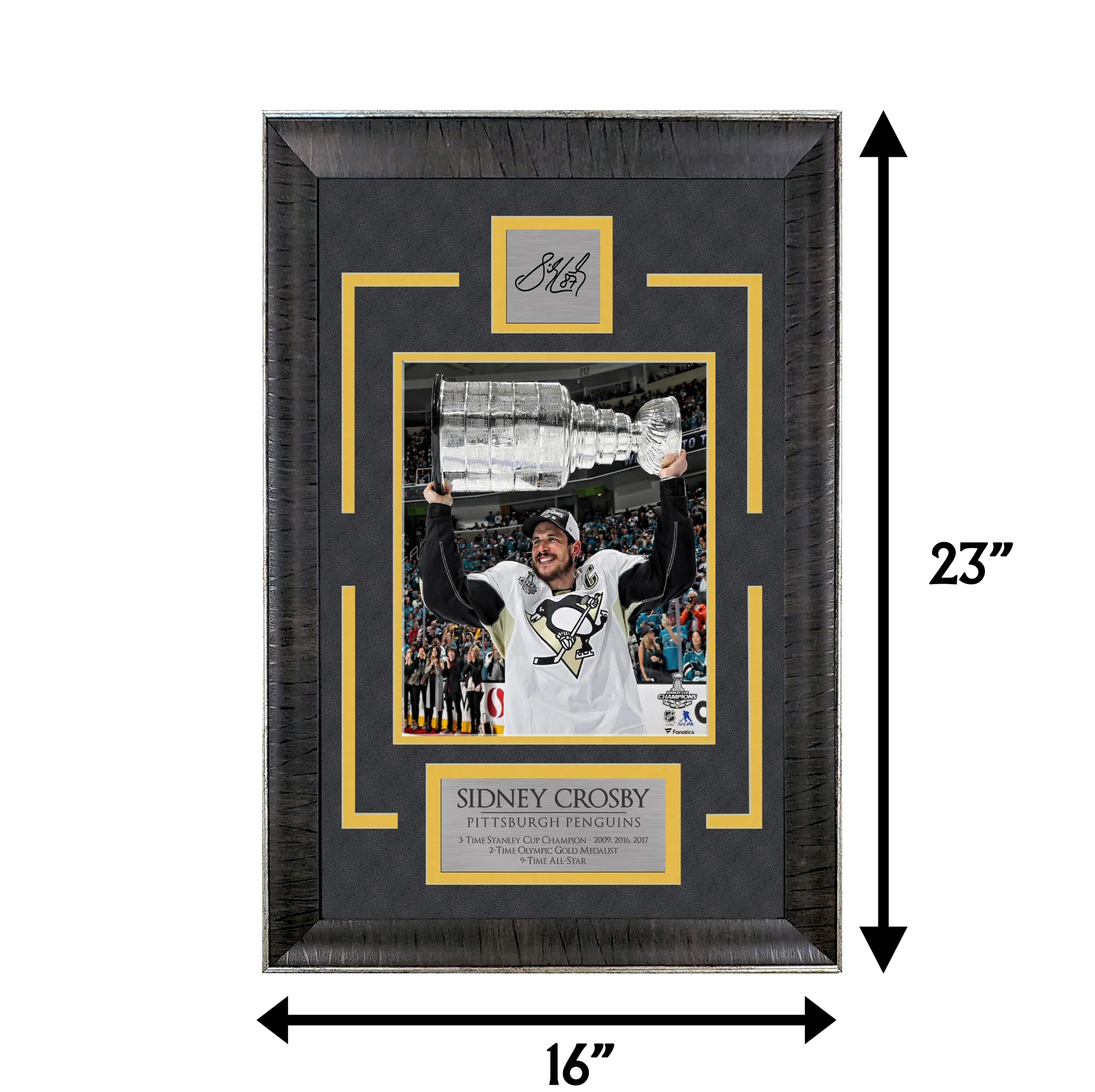 Sidney Crosby - Sid the Kid - Sports Deluxe | 16 x 23 - Framed Hockey Photo