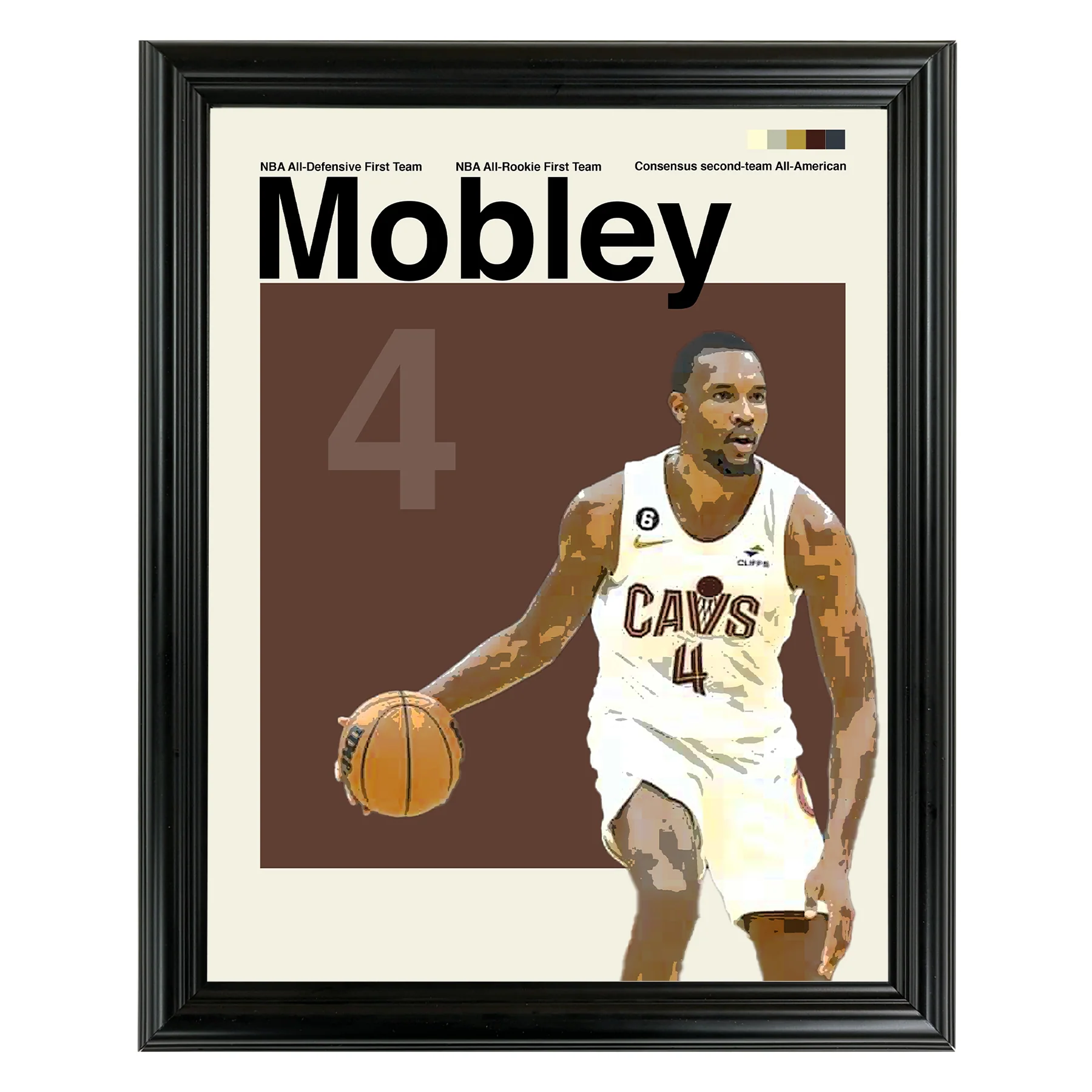 Evan Mobley Framed Sports Art Photo by Thomas Maxwell