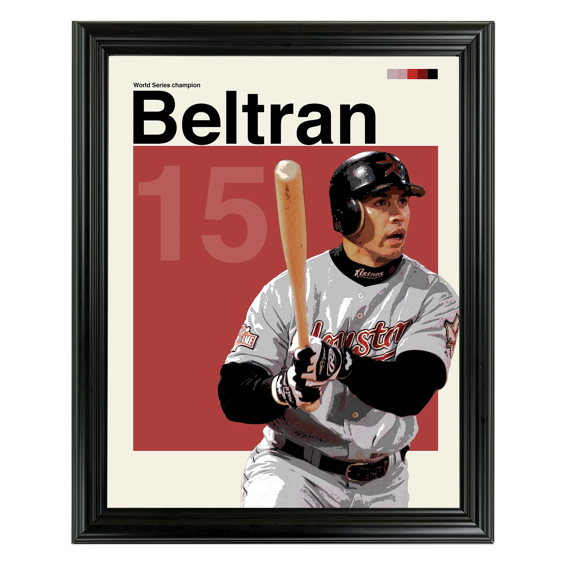 Carlos Beltran Framed Sports Art Photo by Thomas Maxwell