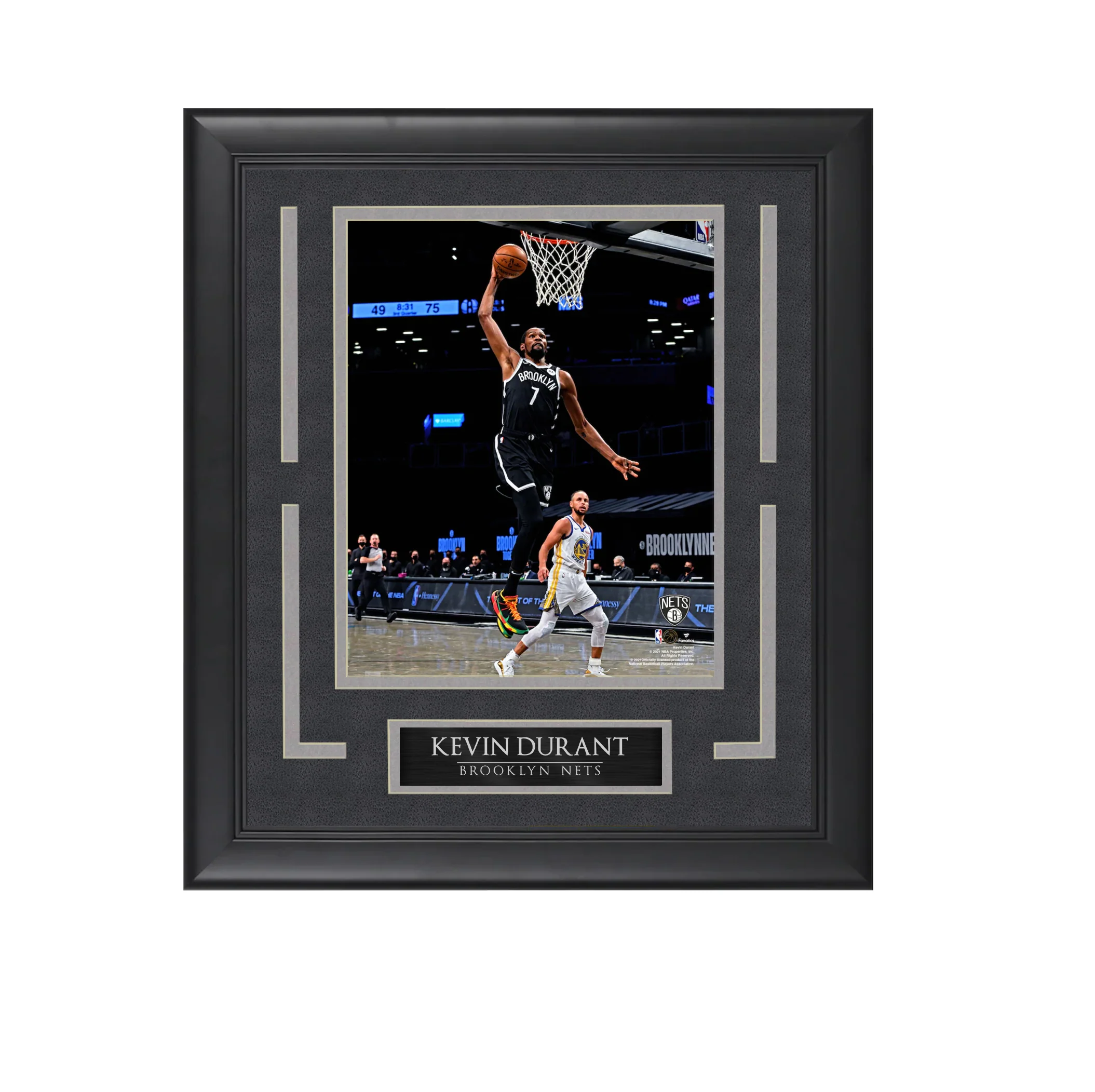 Kevin Durant - Brooklyn Icon - Framed Basketball Photo