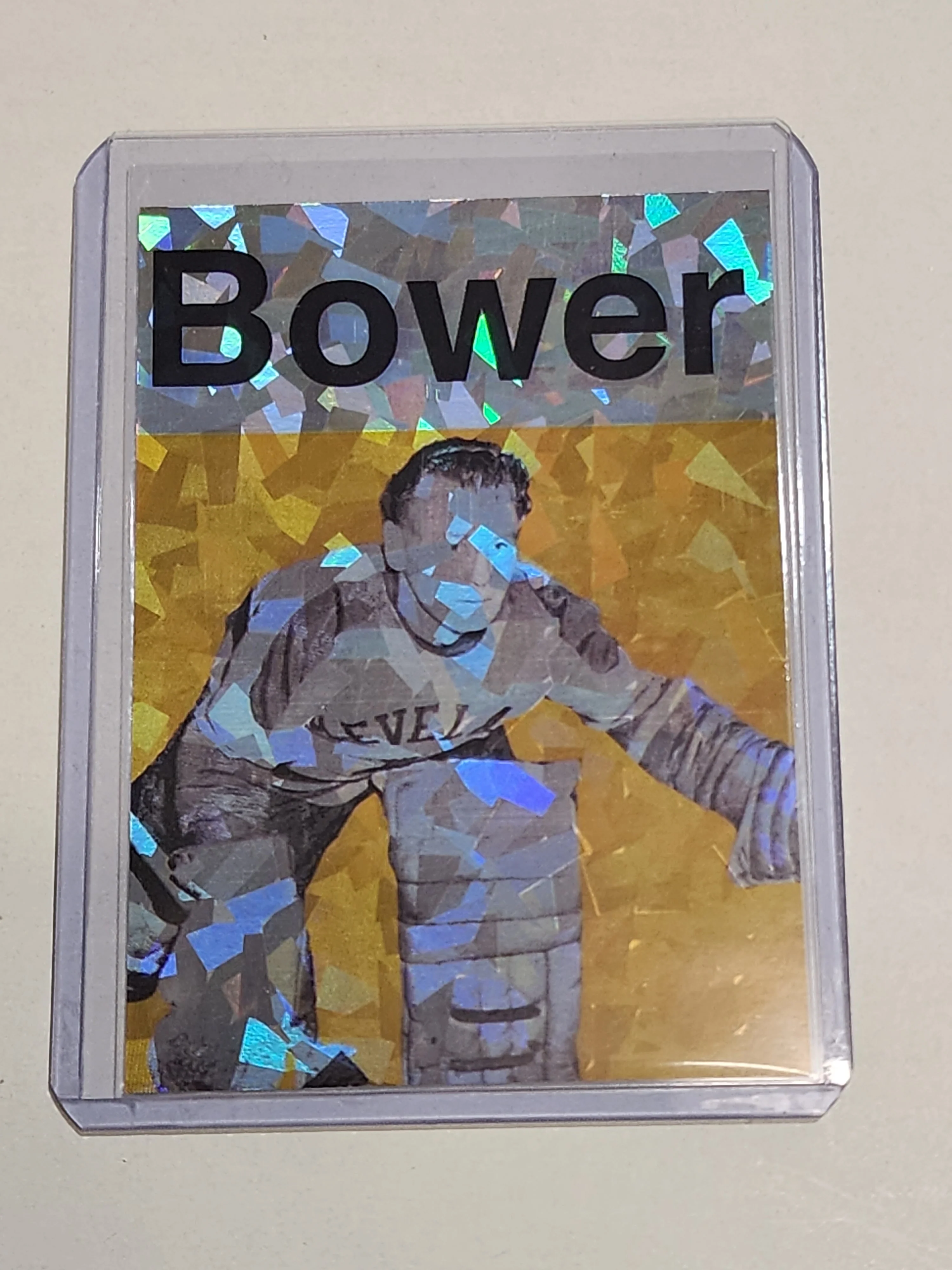 Johnny Bower Artist Signed Toronto Maple Leafs Refractor Art Card 1/1