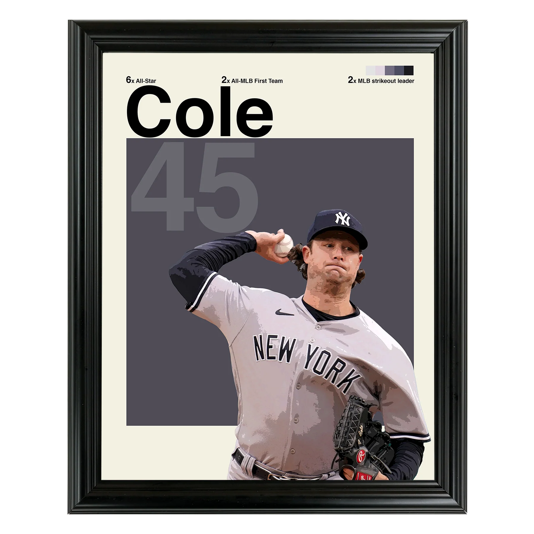Gerrit Cole Framed Sports Art Photo by Thomas Maxwell