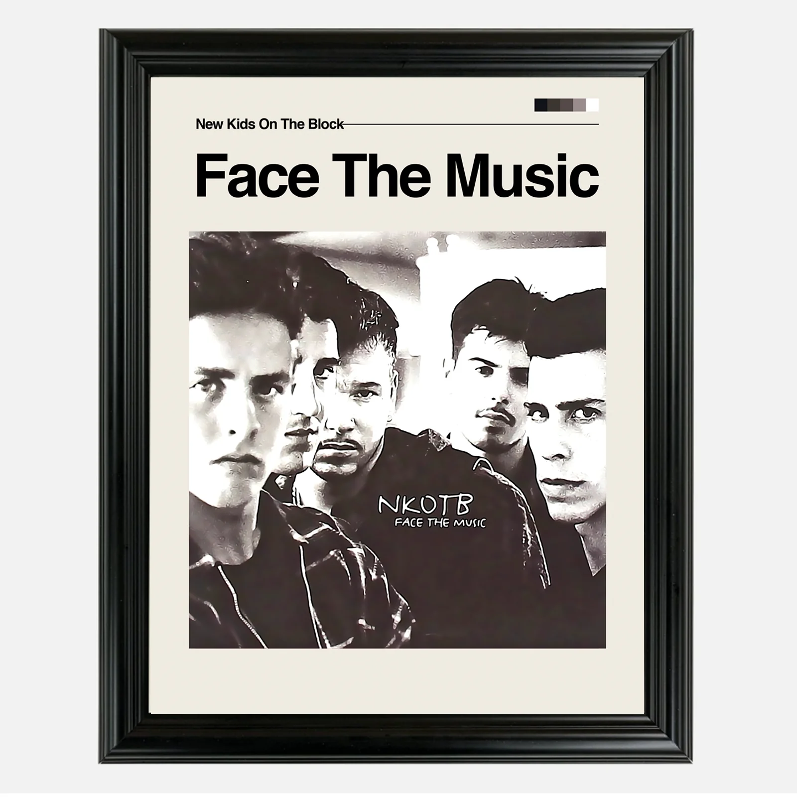 New Kids On The Block - Face The Music Framed Sports Art Photo by Thomas Maxwell