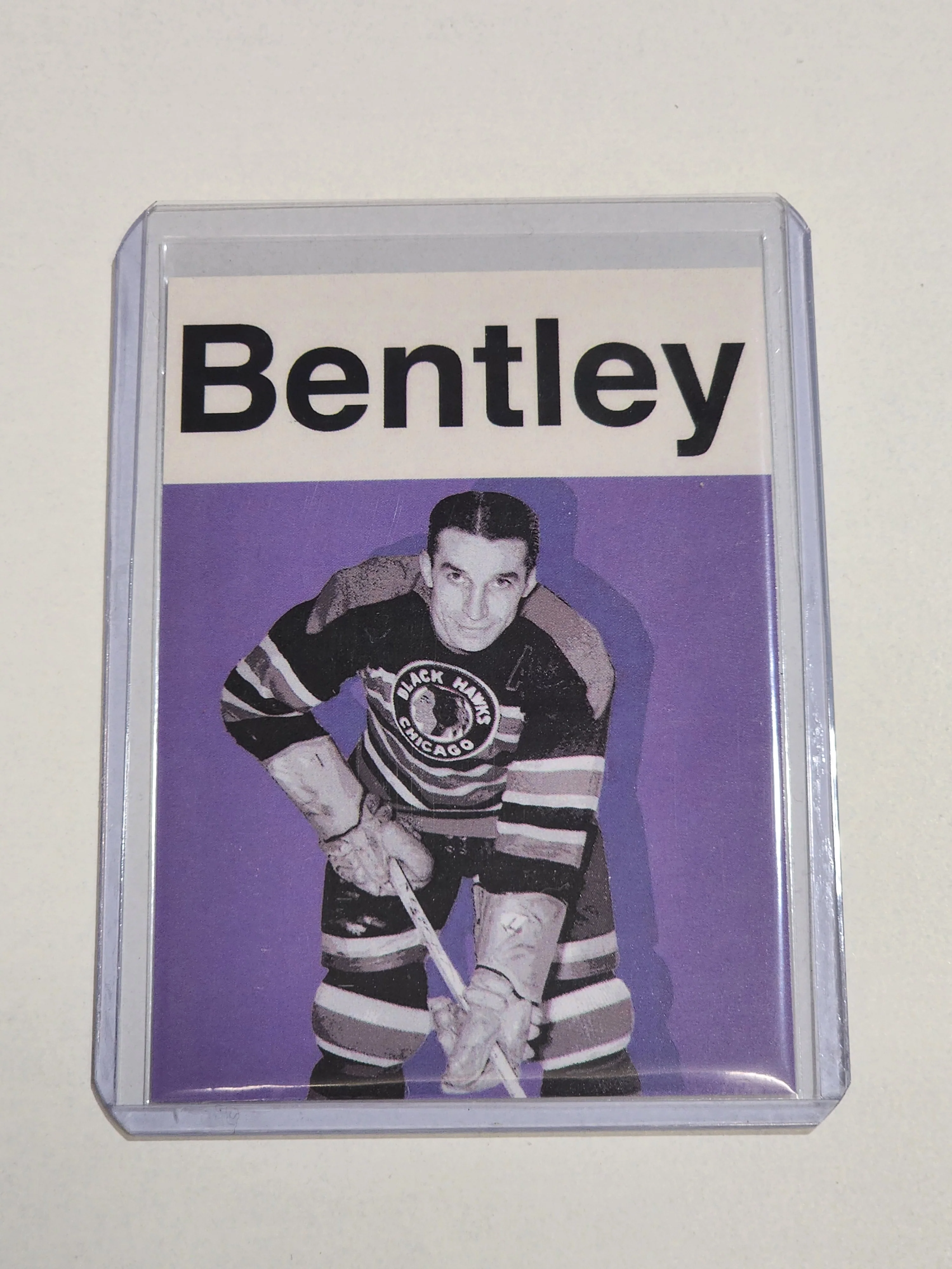 Max Bentley Artist Signed Hockey Art Card 1/10