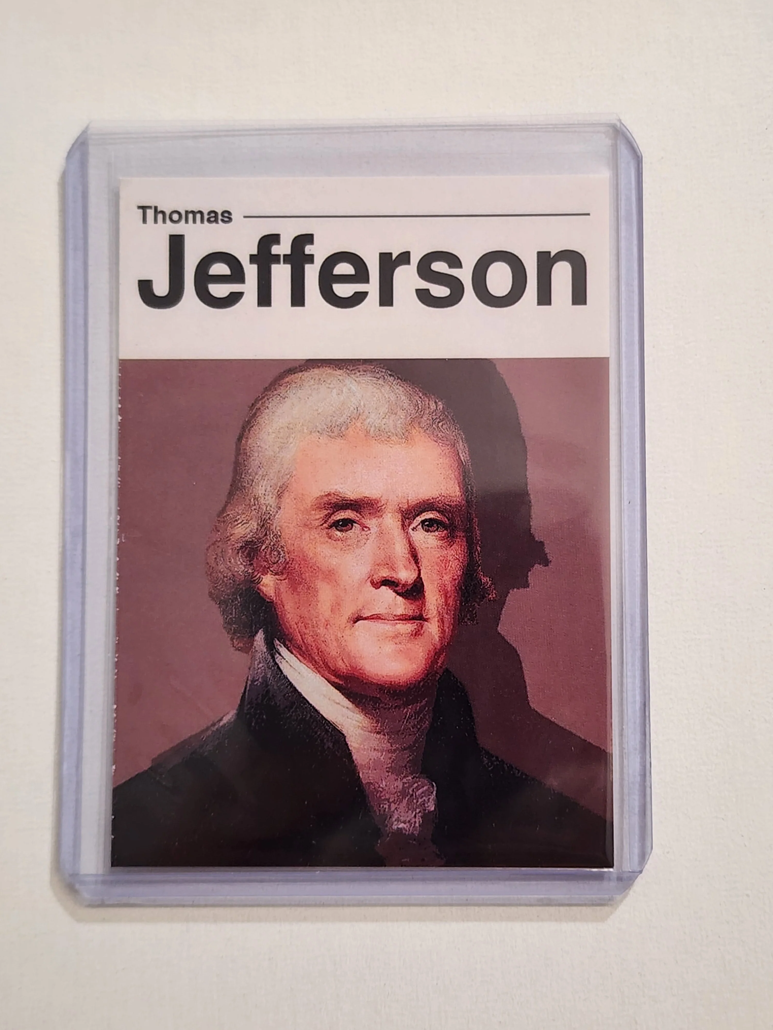 Thomas Jefferson Artist Signed Patriotic Art Card 1/10