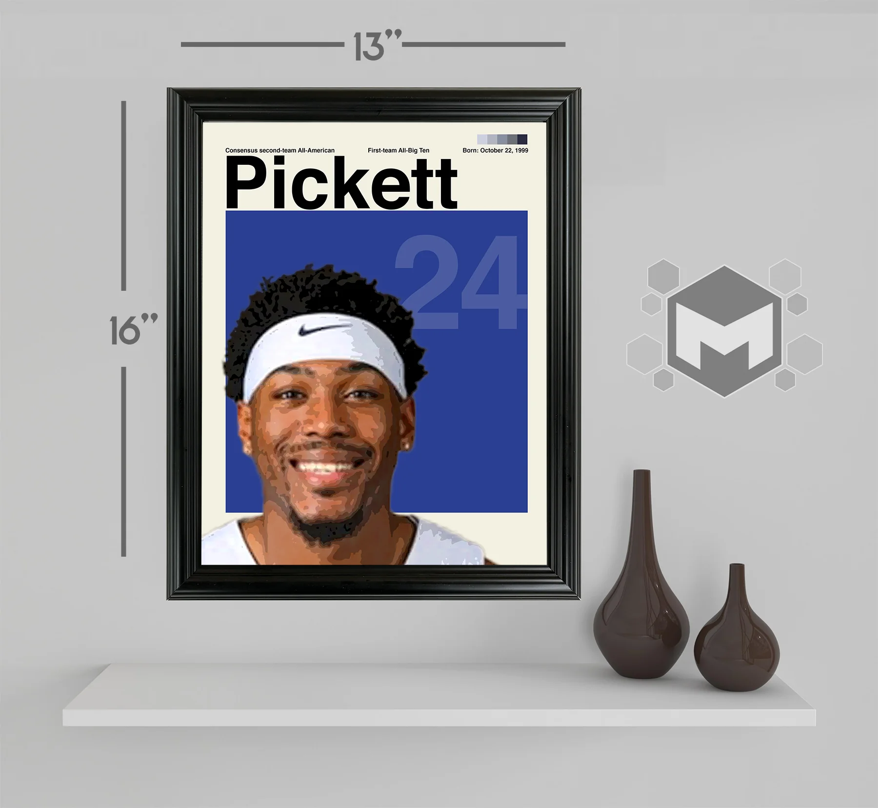 Jalen Pickett Framed Sports Art Photo by Thomas Maxwell