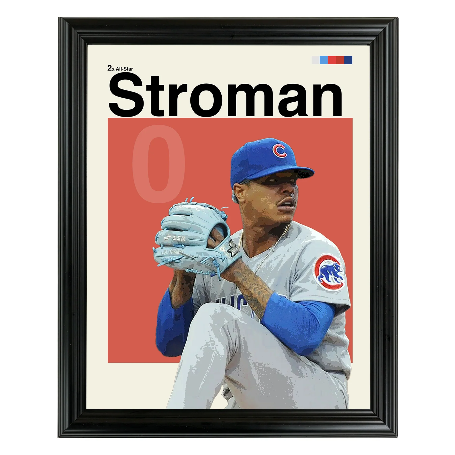 Marcus Stroman Framed Sports Art Photo by Thomas Maxwell