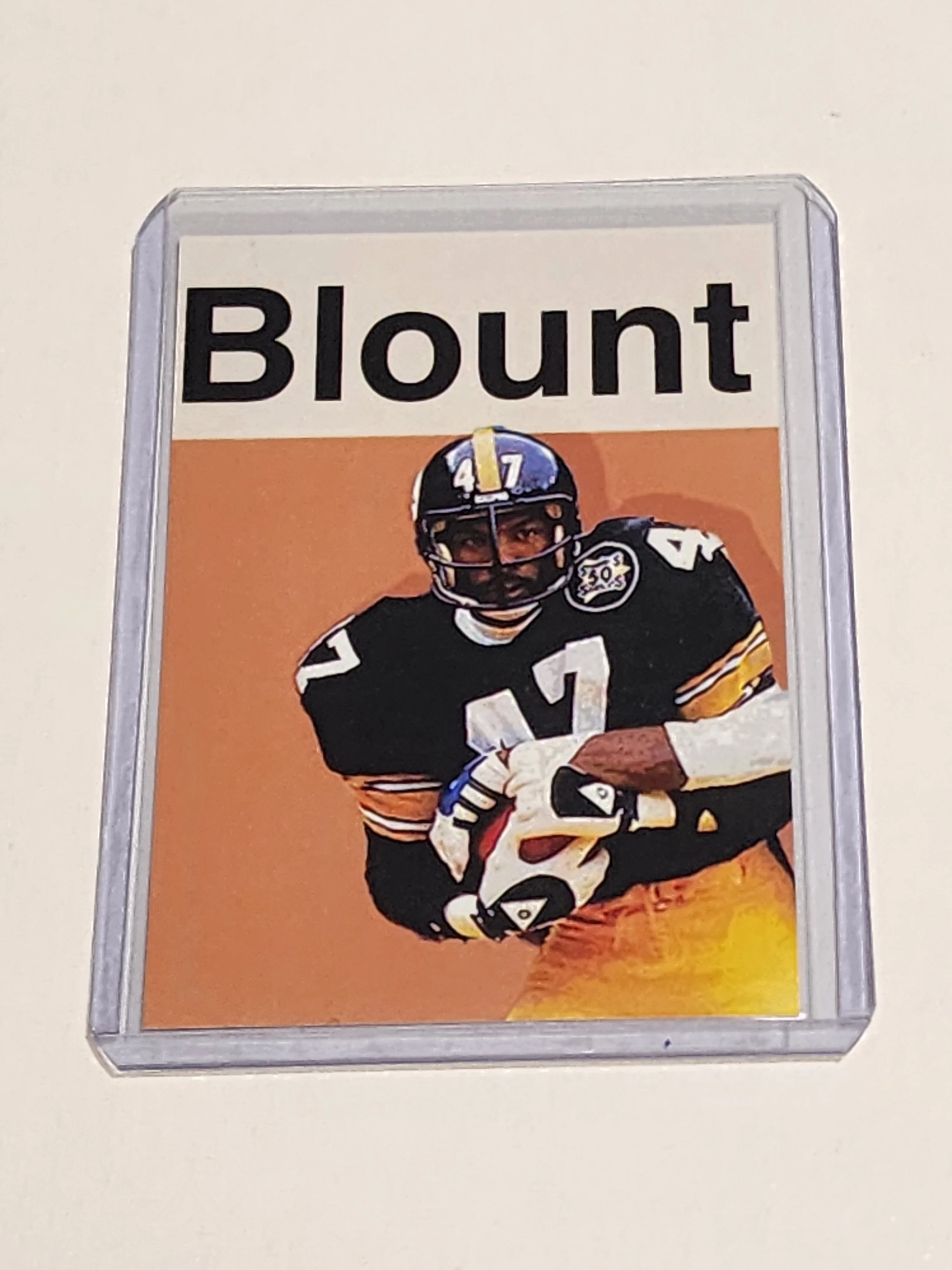 Mel Blount Artist Signed Football Art Card 1/10
