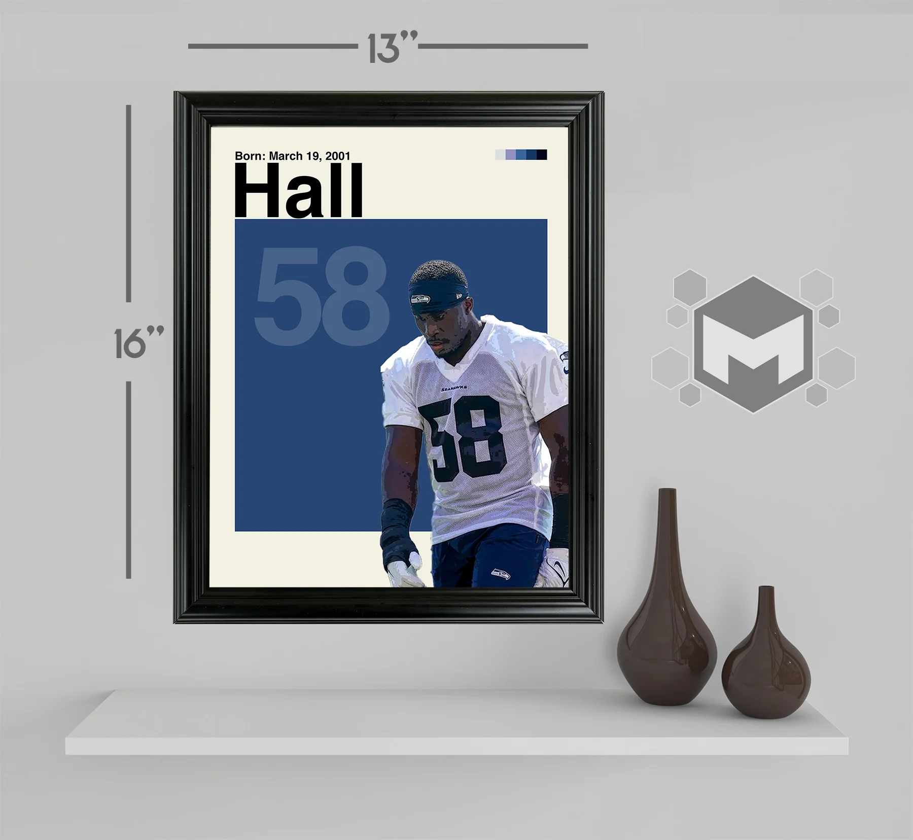 Derick Hall Framed Sports Art Photo by Thomas Maxwell