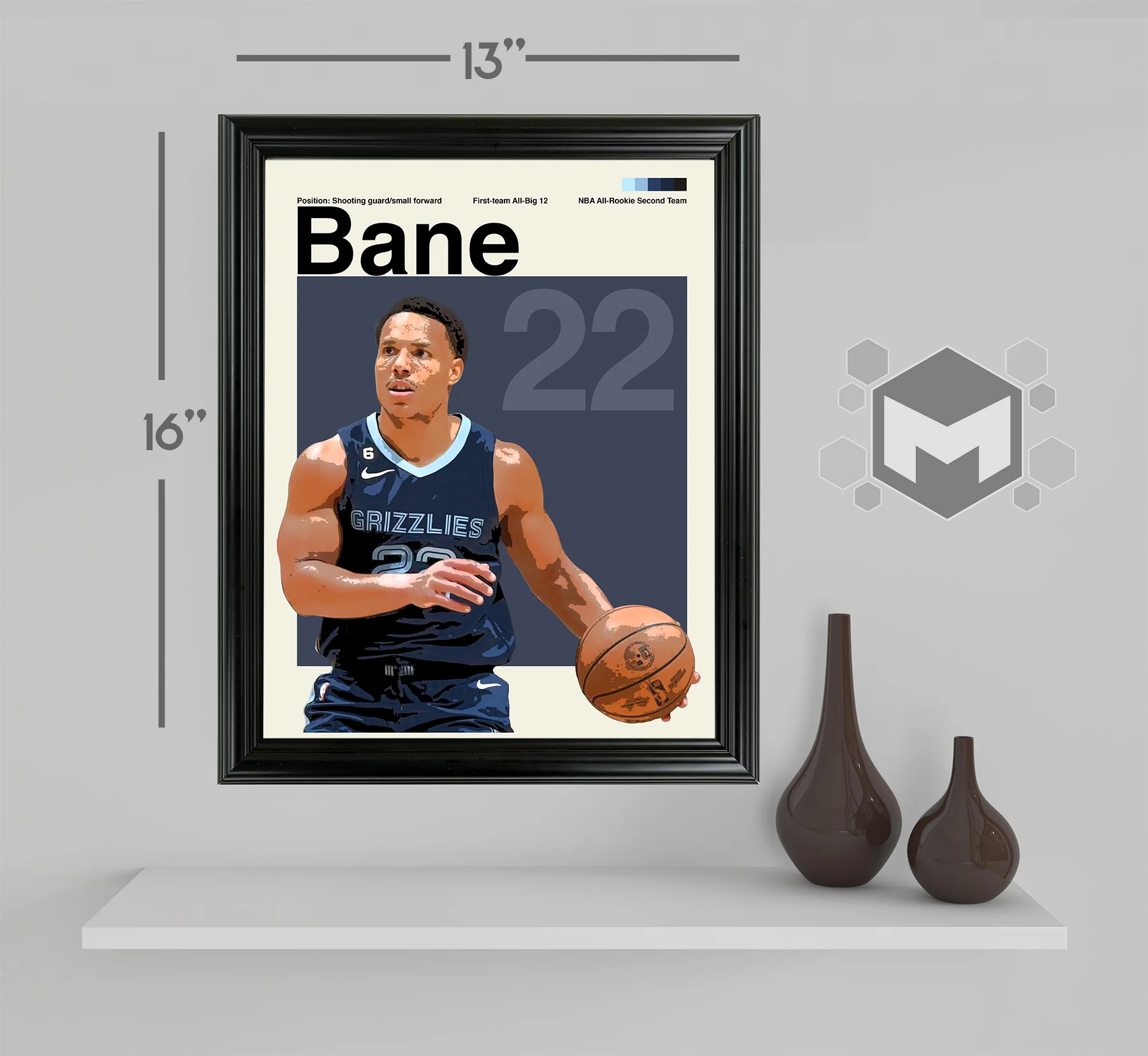 Desmond Bane Framed Sports Art Photo by Thomas Maxwell