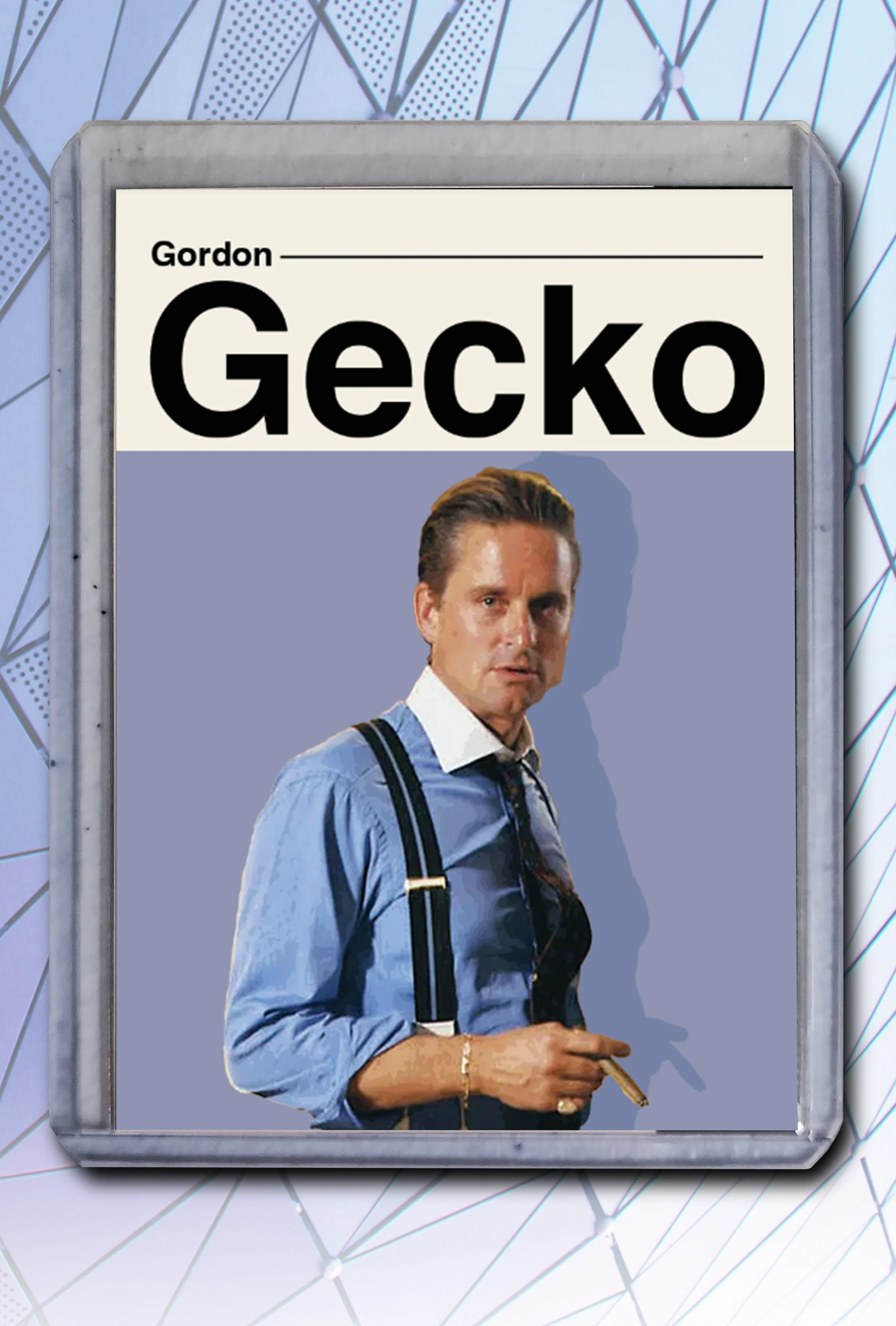 Gordon Gecko Artist Signed Wall Street Art Card 1/10