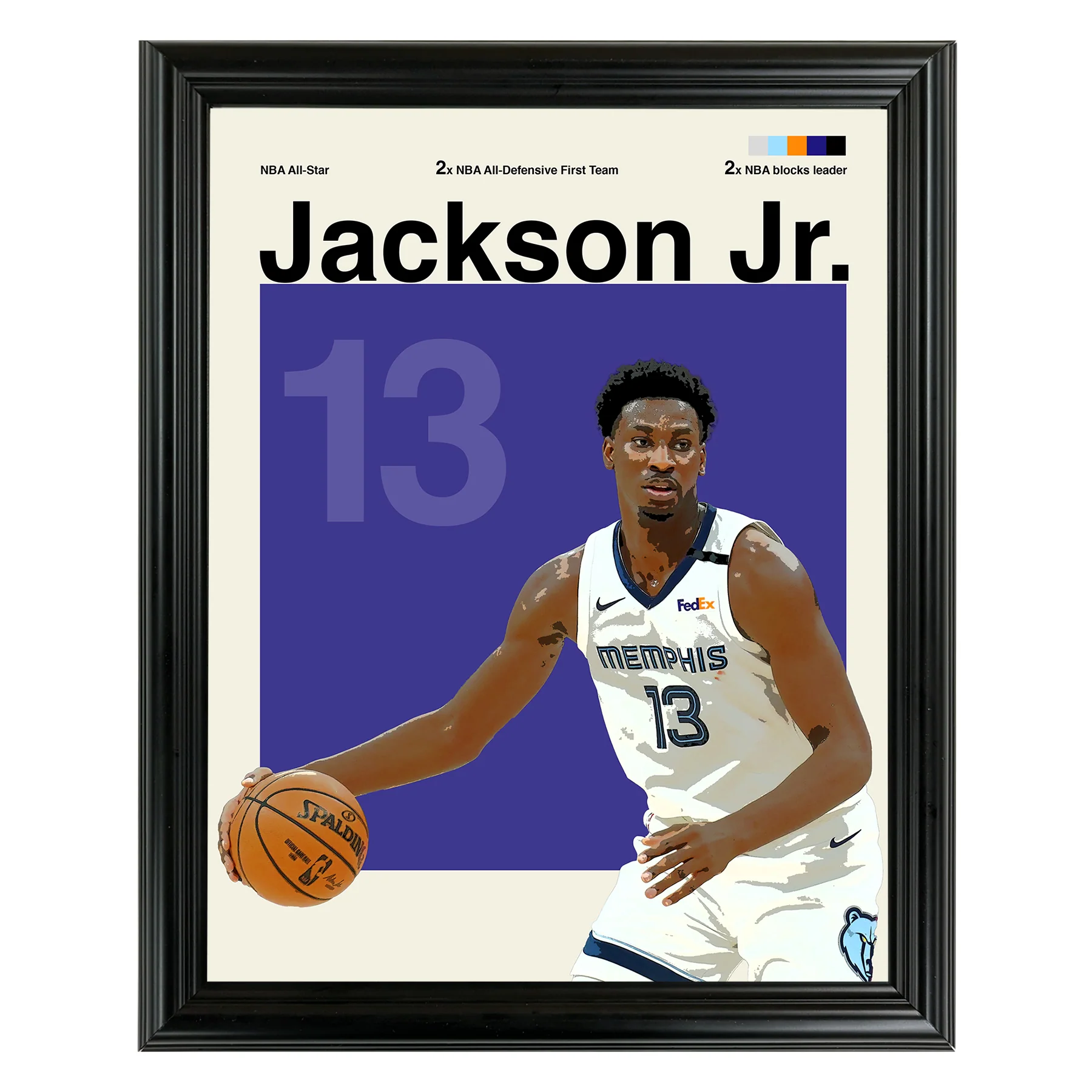 Jaren Jackson Jr. Framed Sports Art Photo by Thomas Maxwell