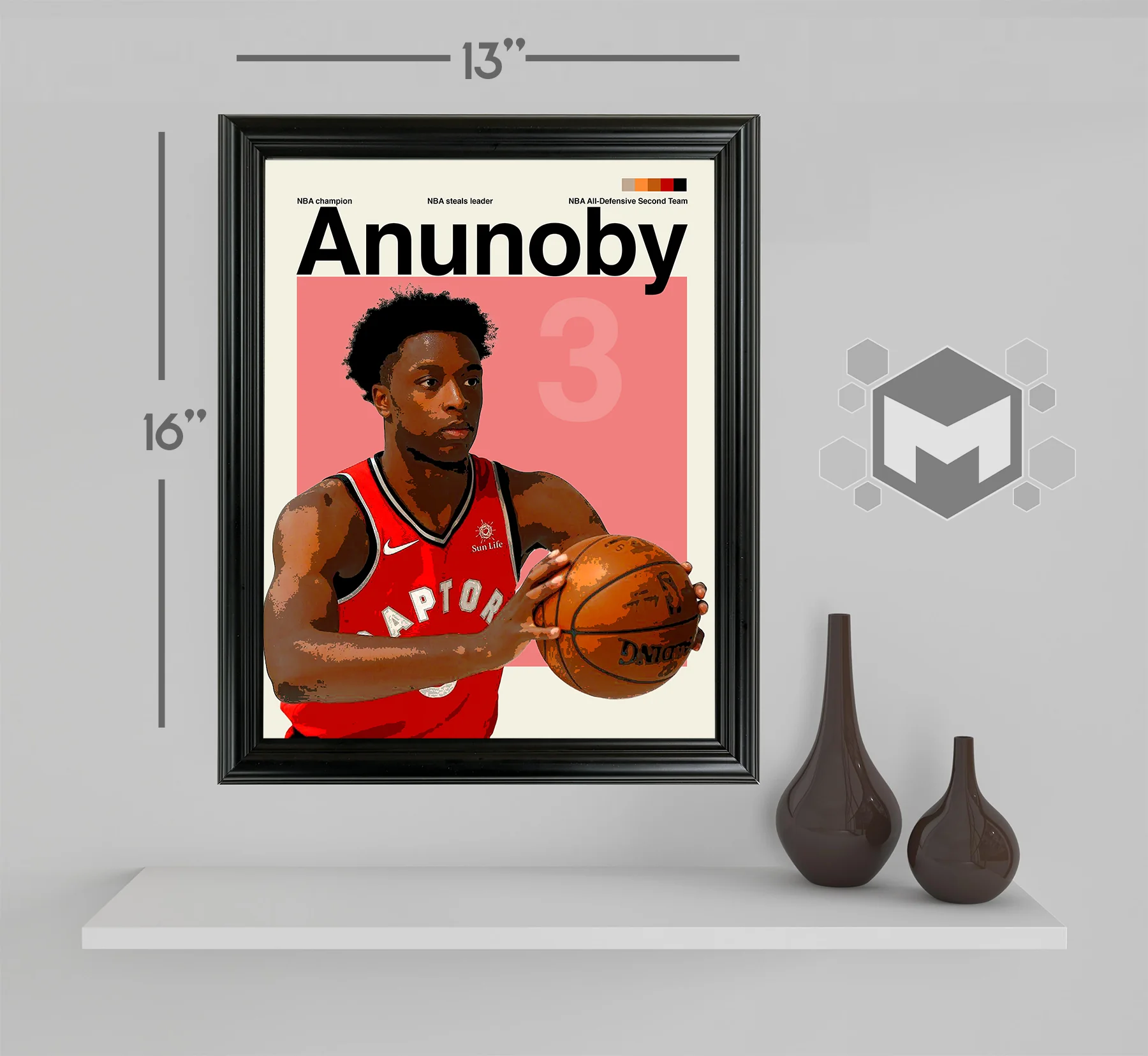 OG Anunoby Framed Sports Art Photo by Thomas Maxwell