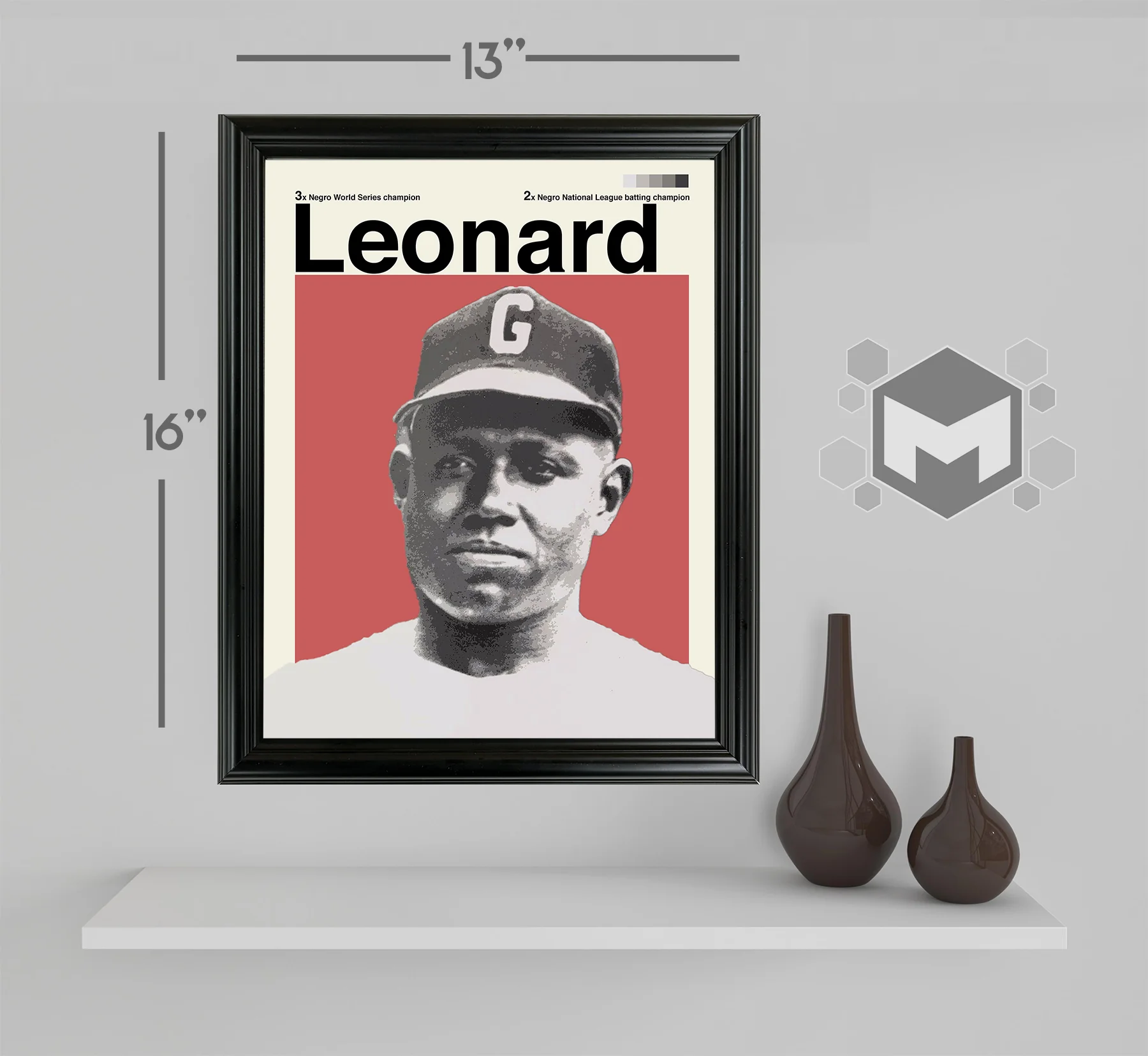 Buck Leonard Framed Sports Art Photo by Thomas Maxwell