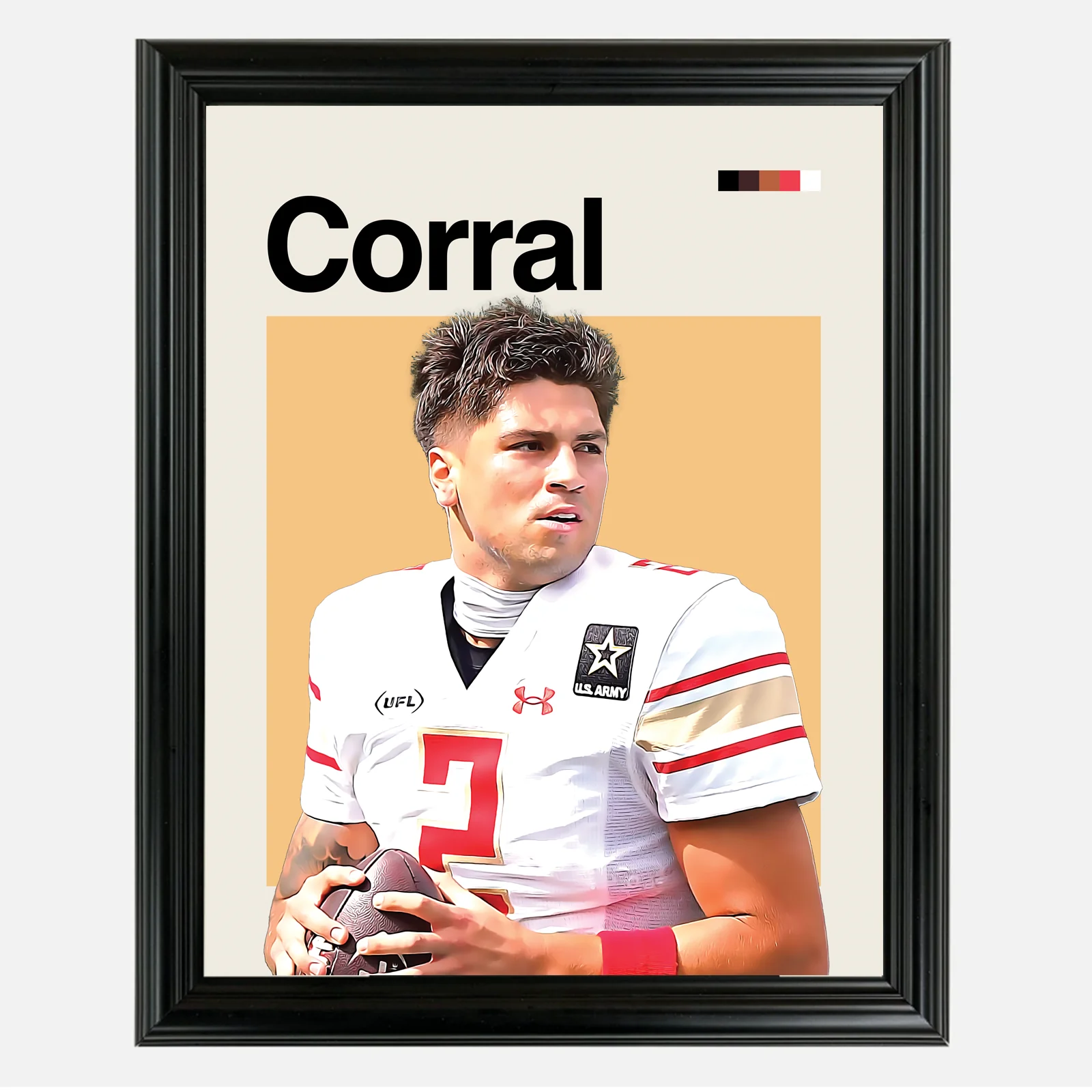 Matt Corral Framed Sports Art Photo by Thomas Maxwell