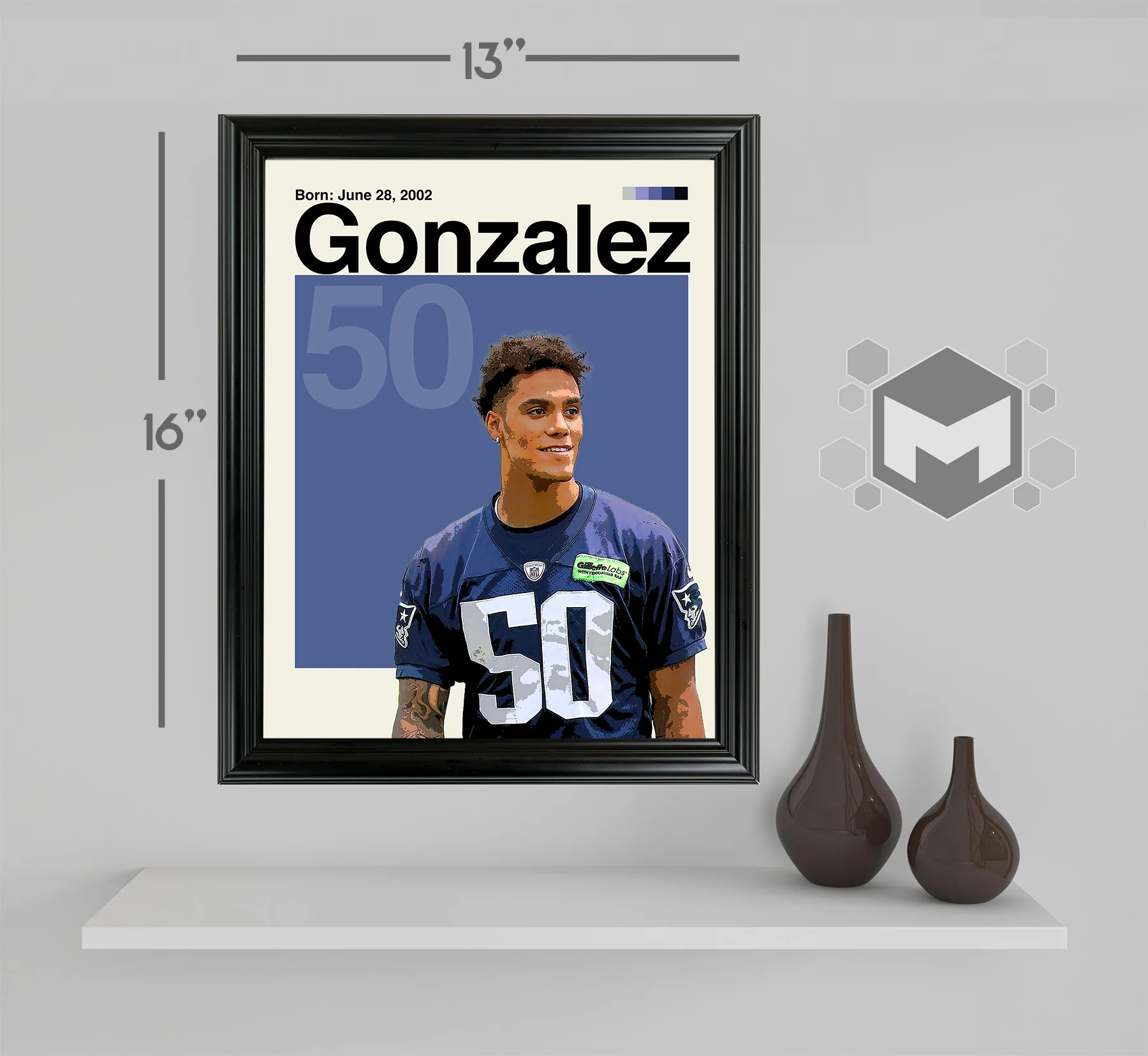 Christian Gonzalez Framed Sports Art Photo by Thomas Maxwell